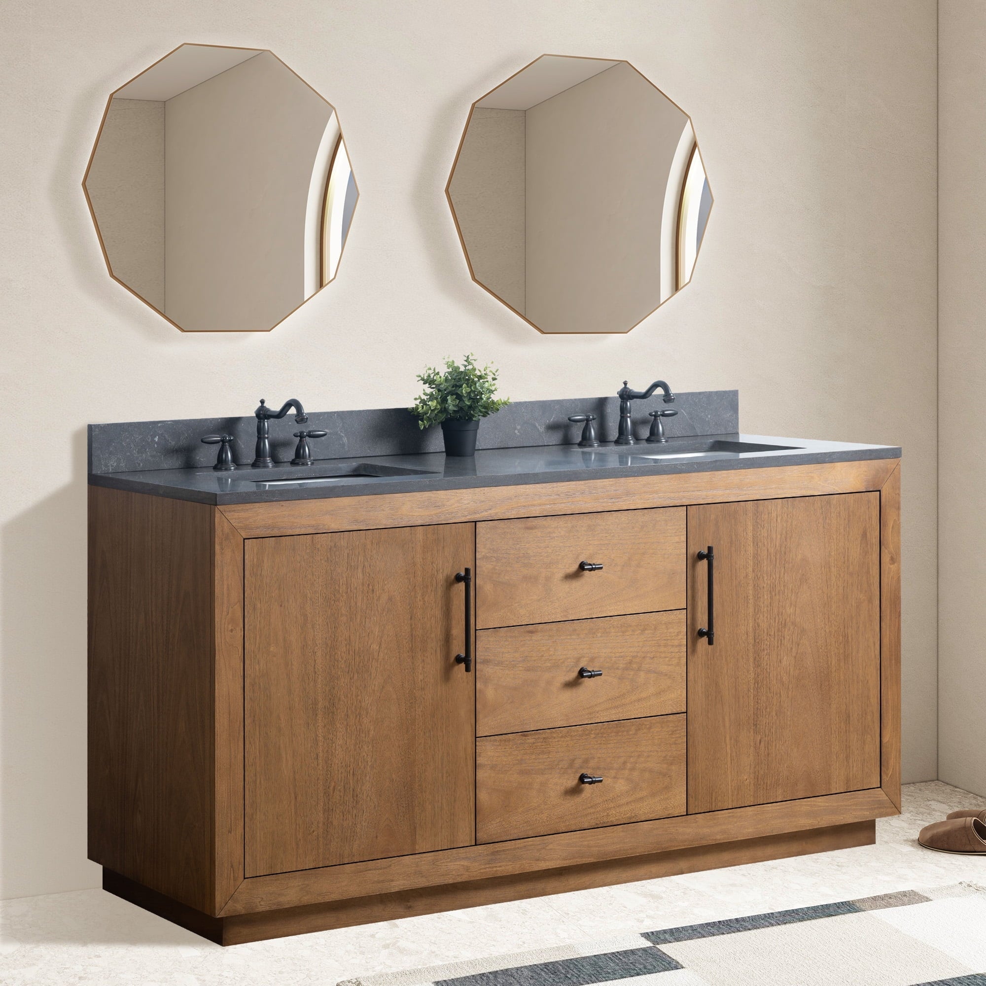 Tan / Black Limestone