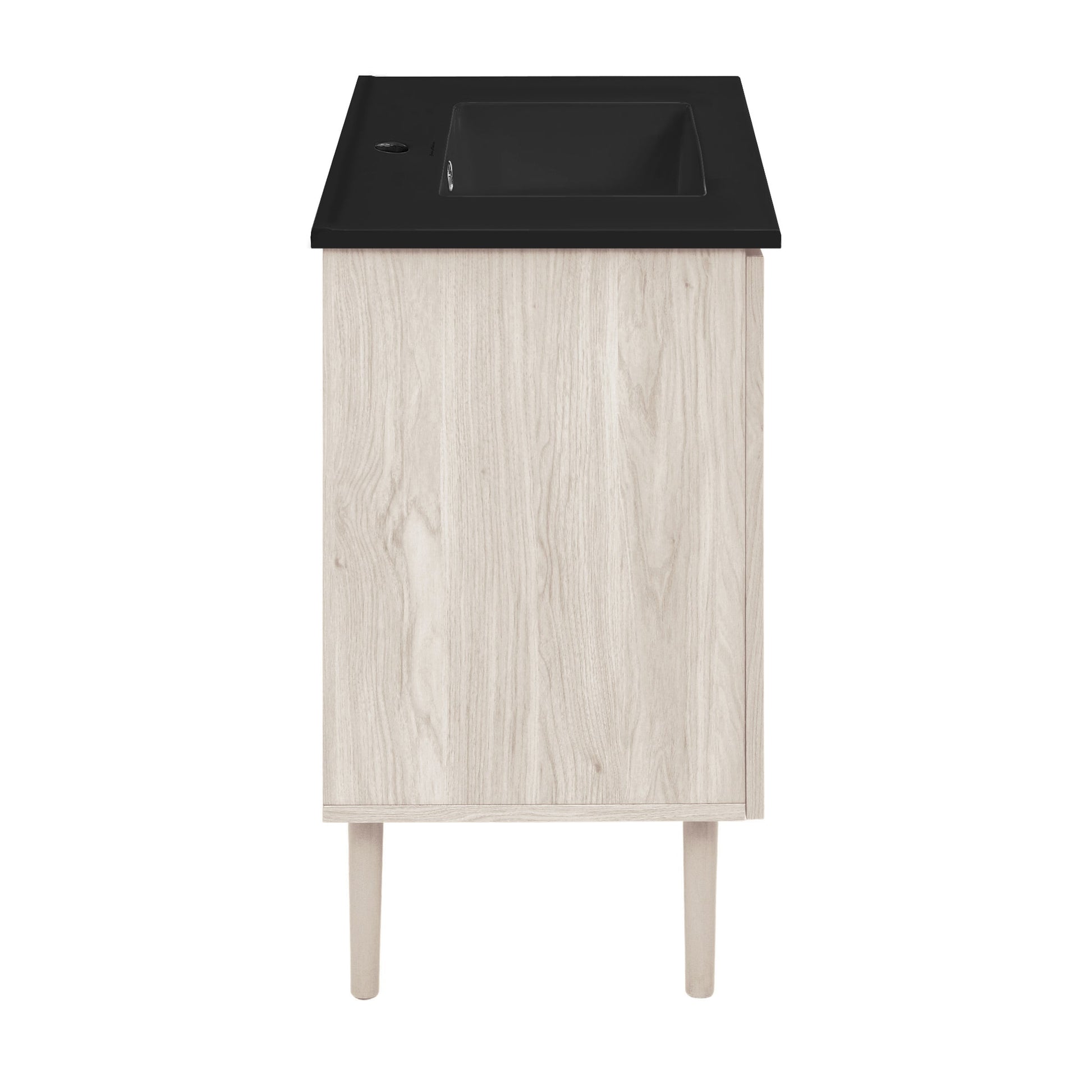 White Oak / Black / 1-Hole