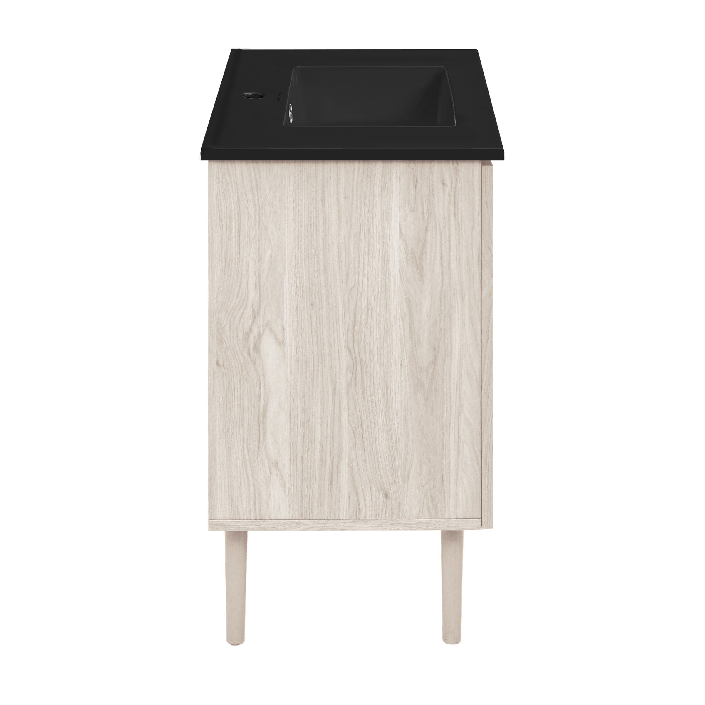 White Oak / Black / 1-Hole