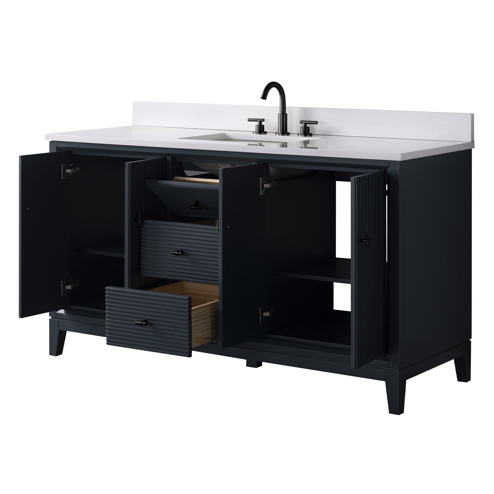 Linear Vintage Spruce Blue / Matte Black
