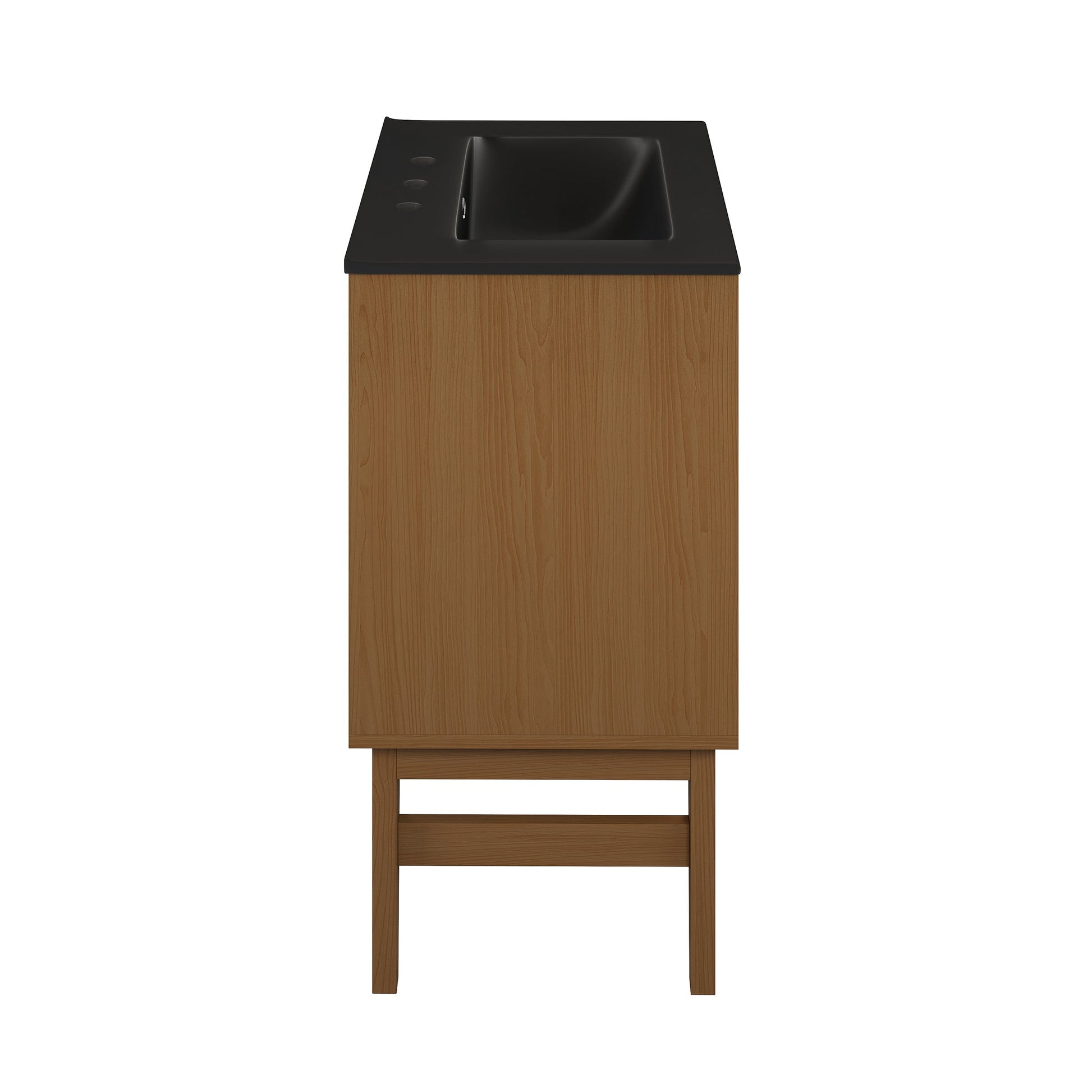 Brown Oak / Matte Black / 3-Hole