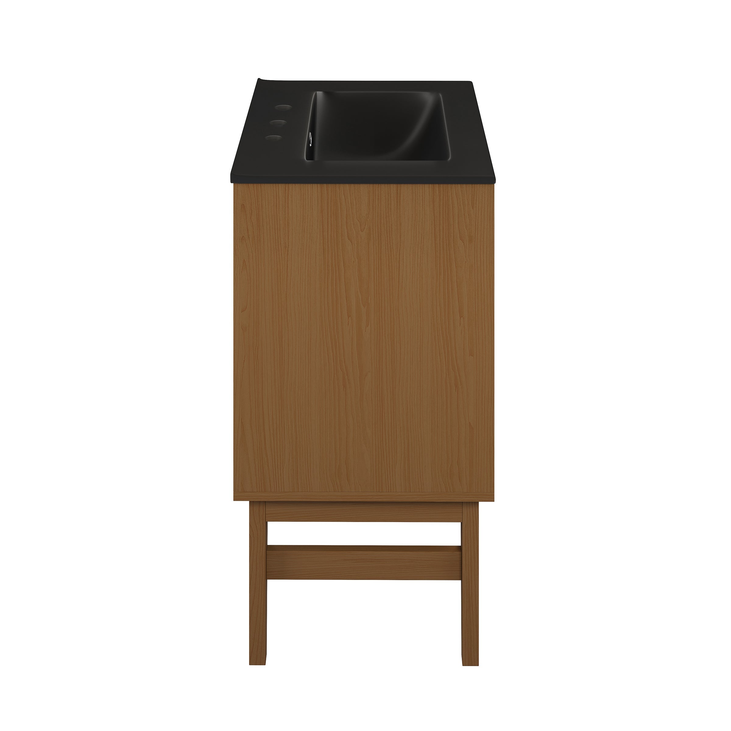Brown Oak / Matte Black / 3-Hole