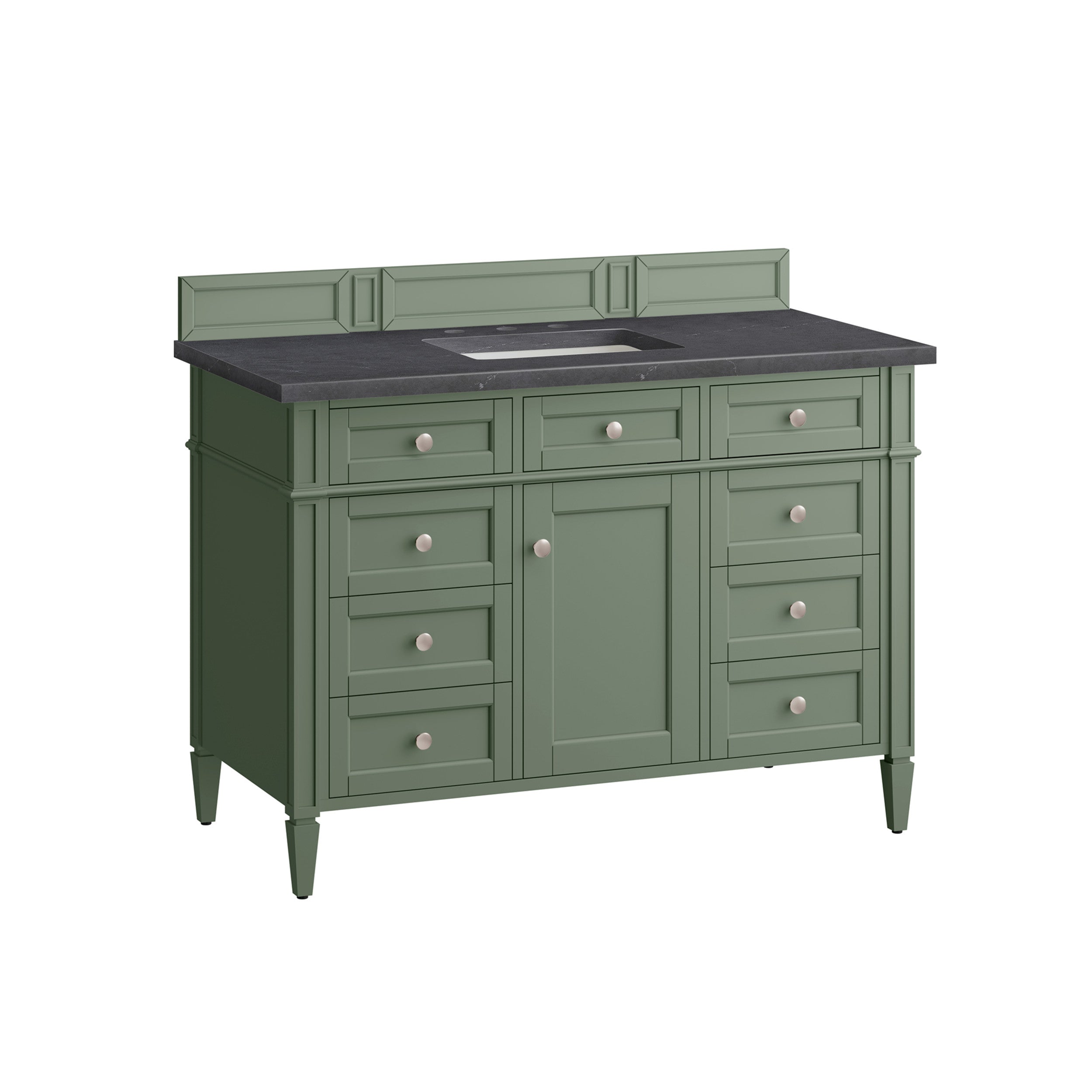 Smokey Celadon / Charcoal Soapstone - 3 Faucet Holes