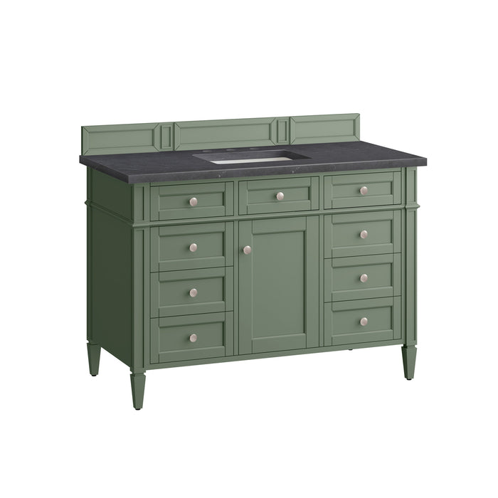 Smokey Celadon / Charcoal Soapstone - 3 Faucet Holes