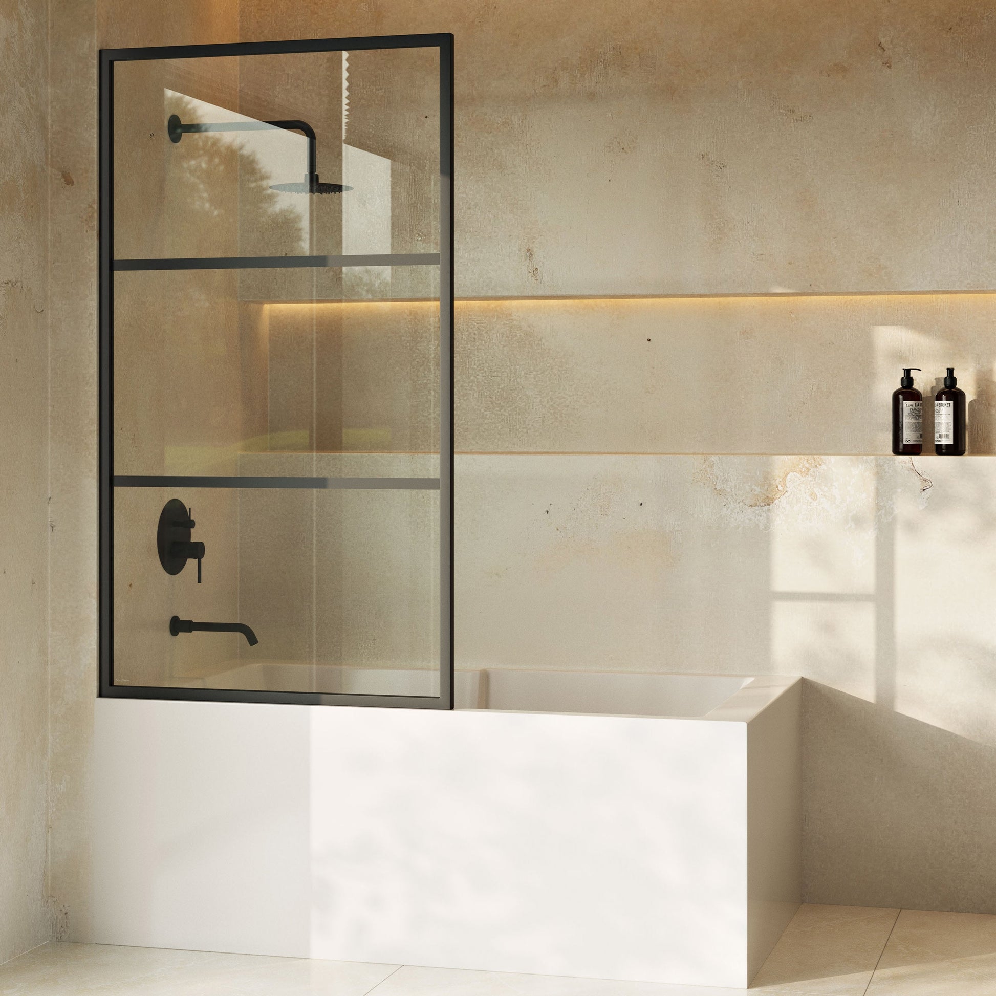Matte Black / Bathtub Door