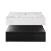 Black Oak / White Marble