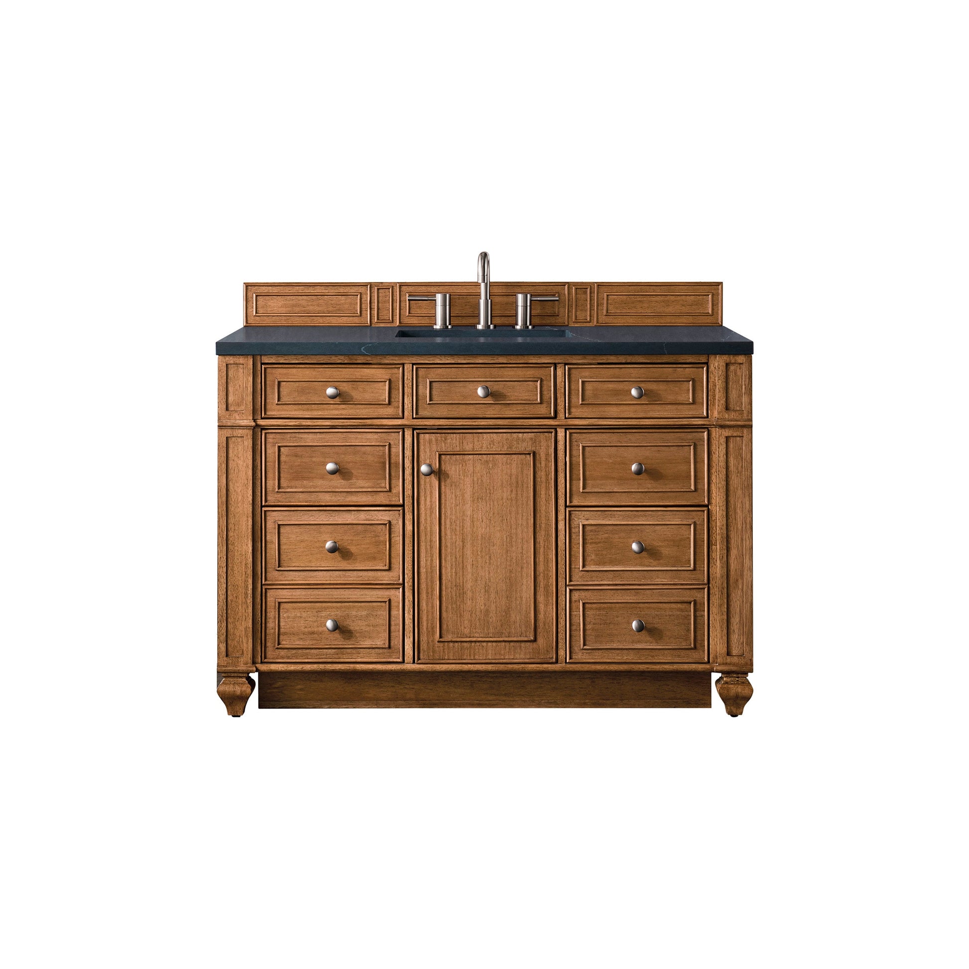 Saddle Brown / Charcoal Soapstone - 3 Faucet Holes