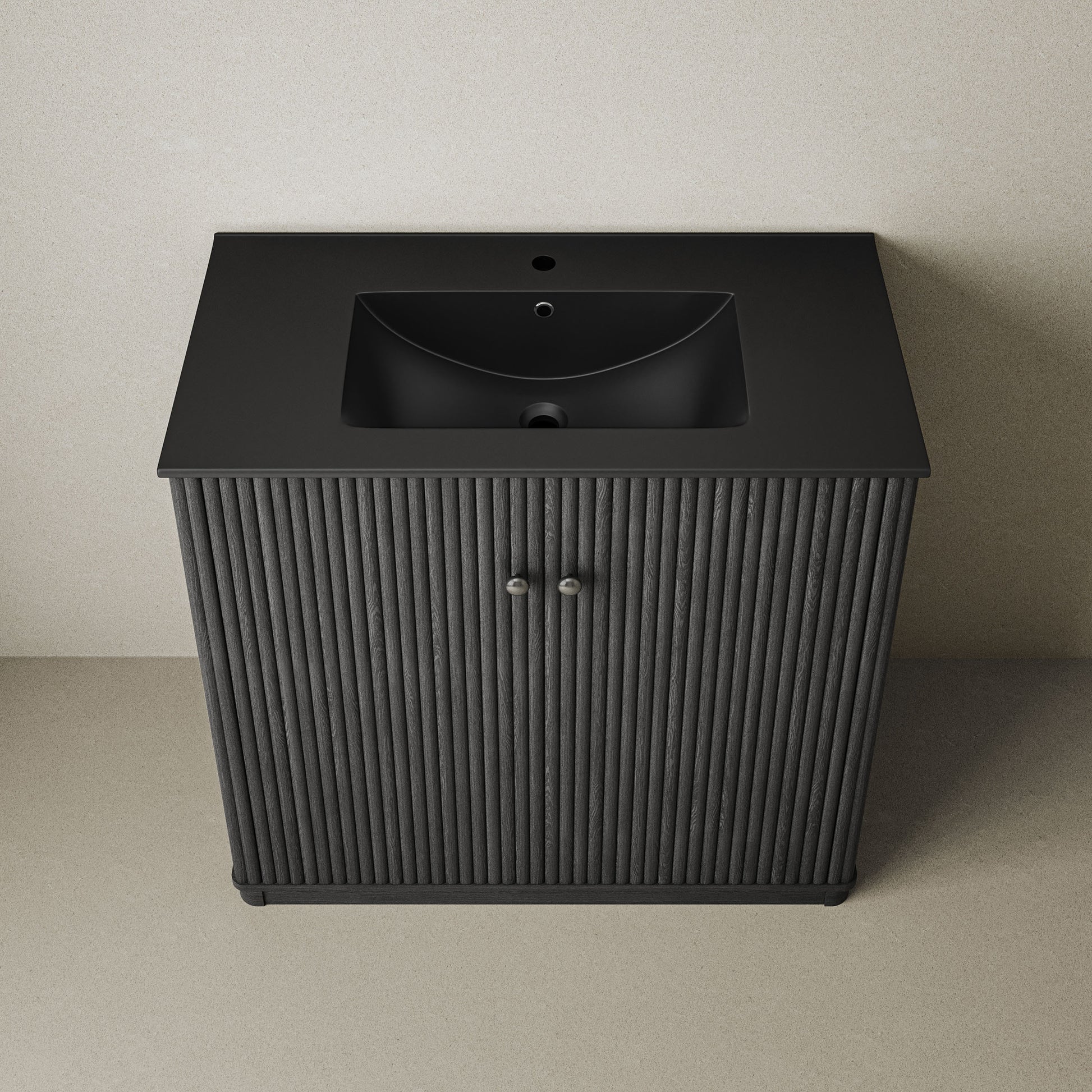 Black Oak / Black / 1-Hole