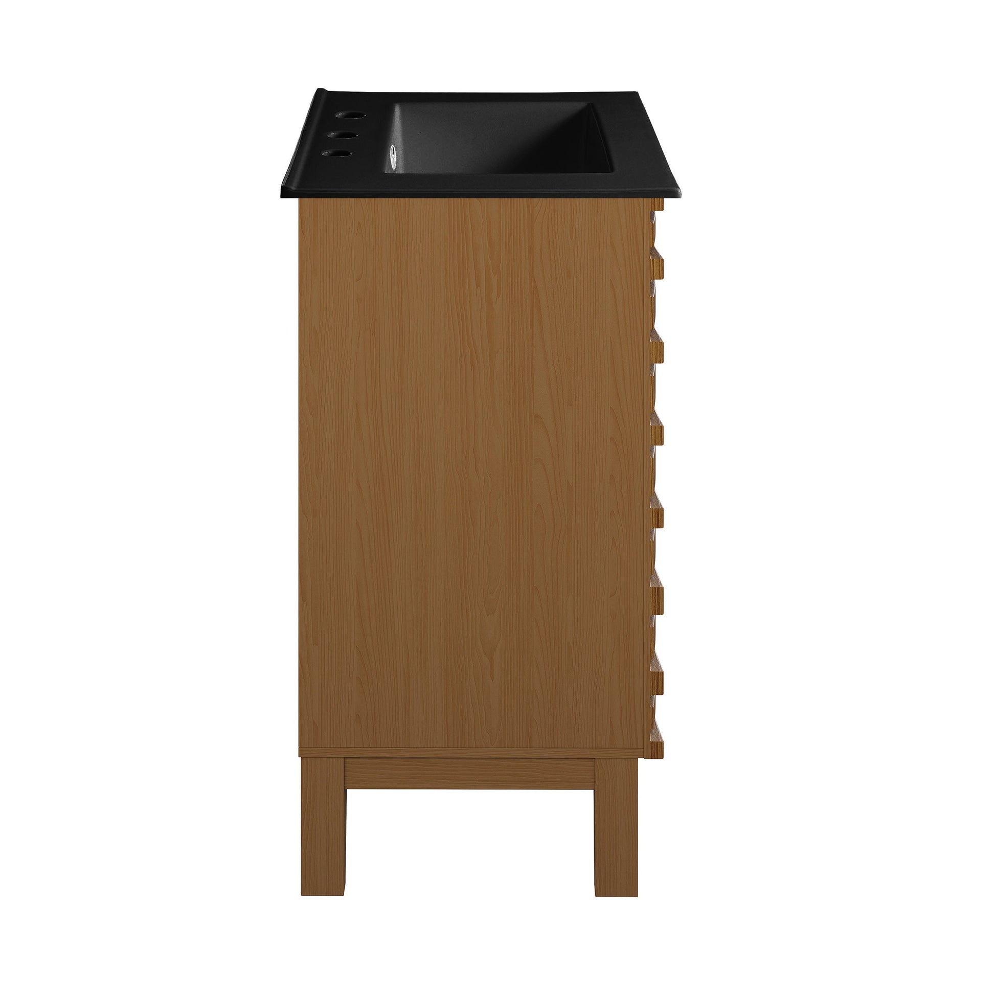 Brown Oak / Matte Black / 3-Hole