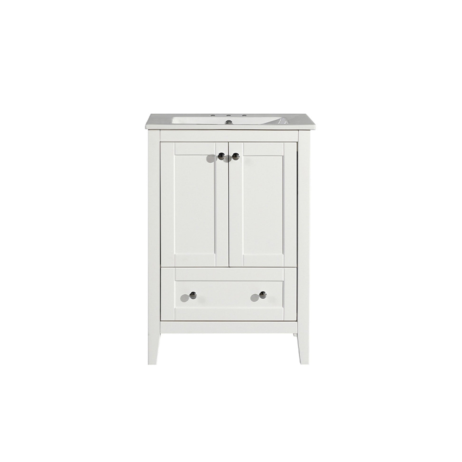 White / White / 3-Hole