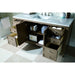 Whitewashed Walnut / Carrara White - 3 Faucet Holes