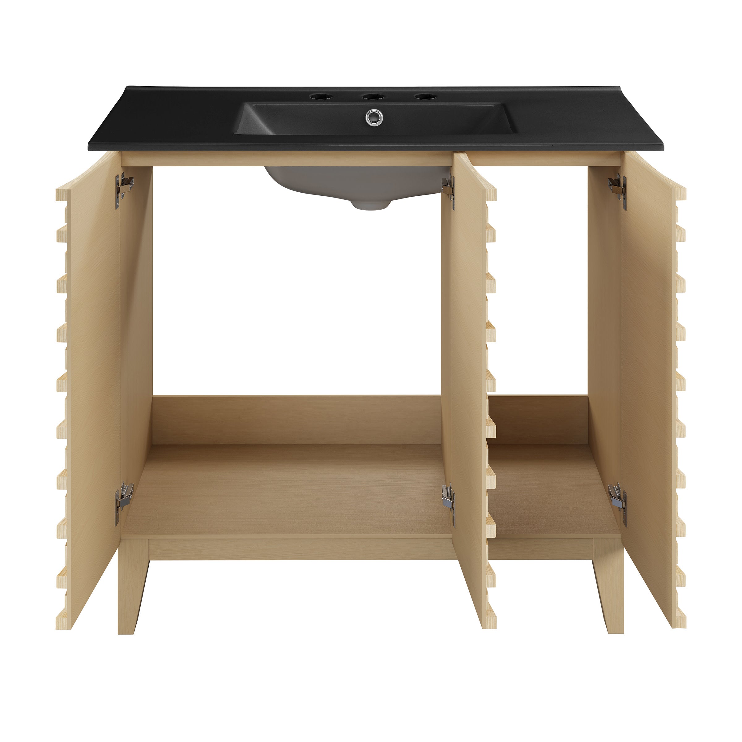 Natural Oak / Matte Black / 3-Hole