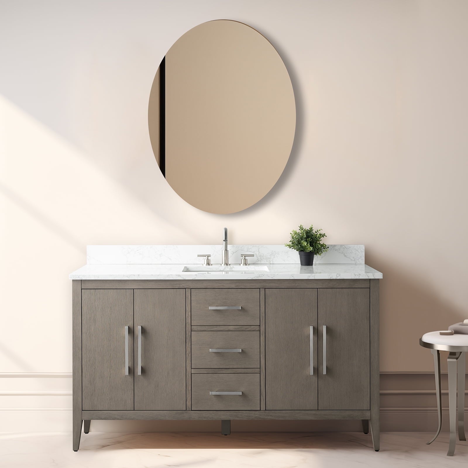 Driftwood Gray / Brushed Nickel