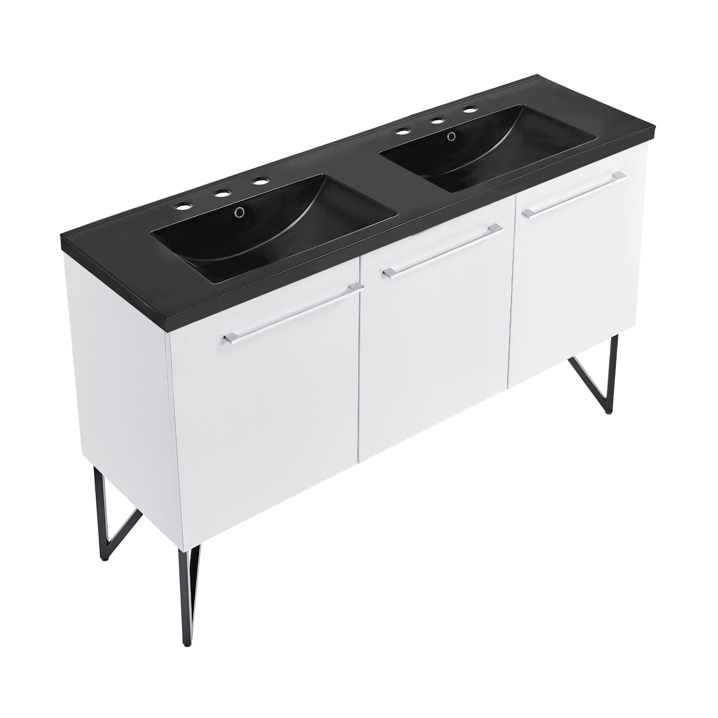 White / Matte Black / 3-Hole
