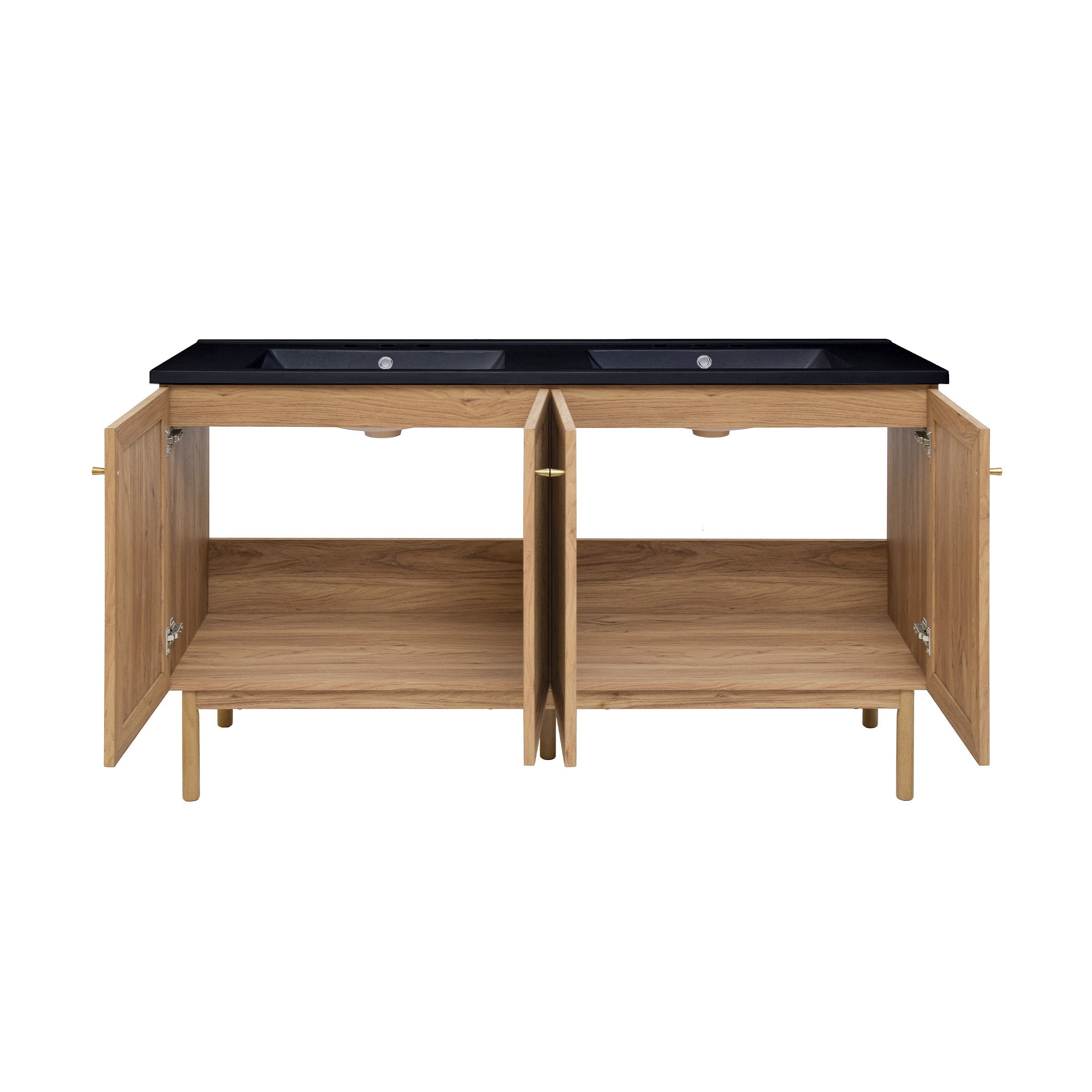 Golden Oak / Matte Black / 3-Hole