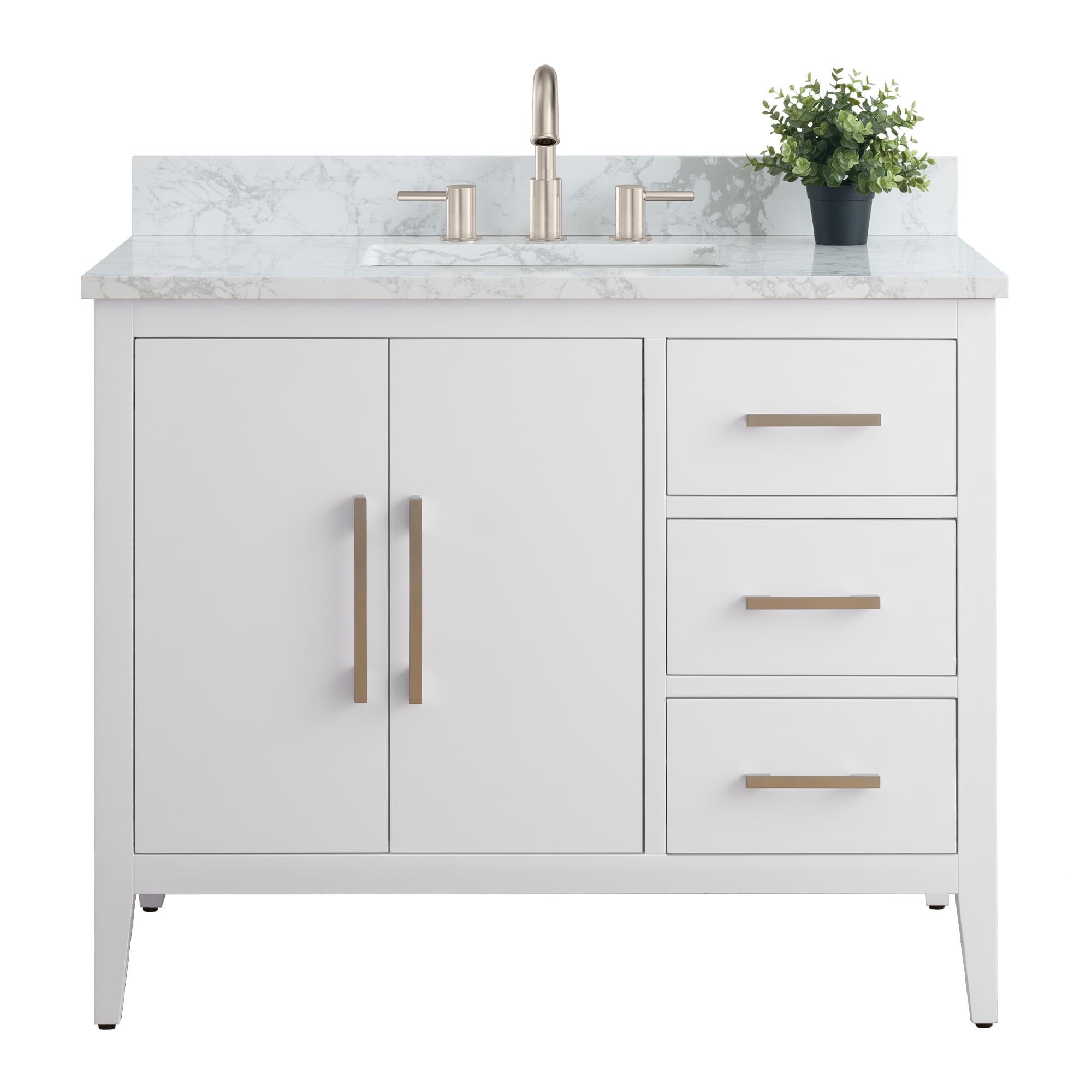 White / Brushed Nickel