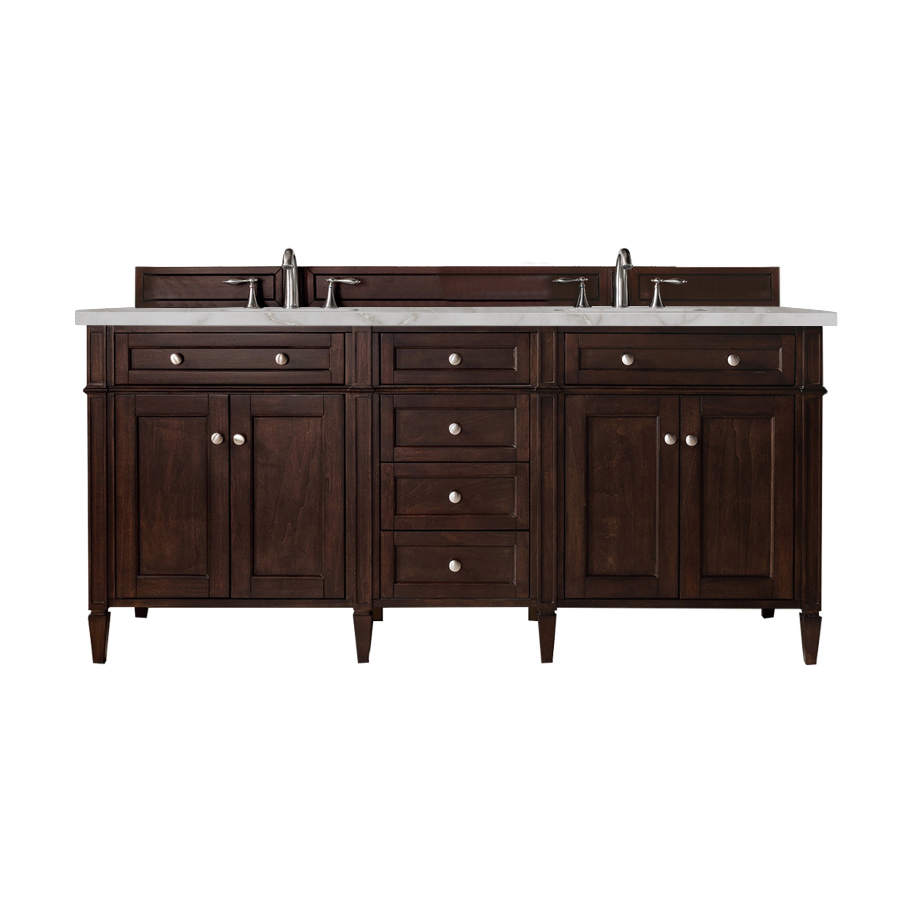 Burnished Mahogany / Victorian Silver - 3 Faucet Holes