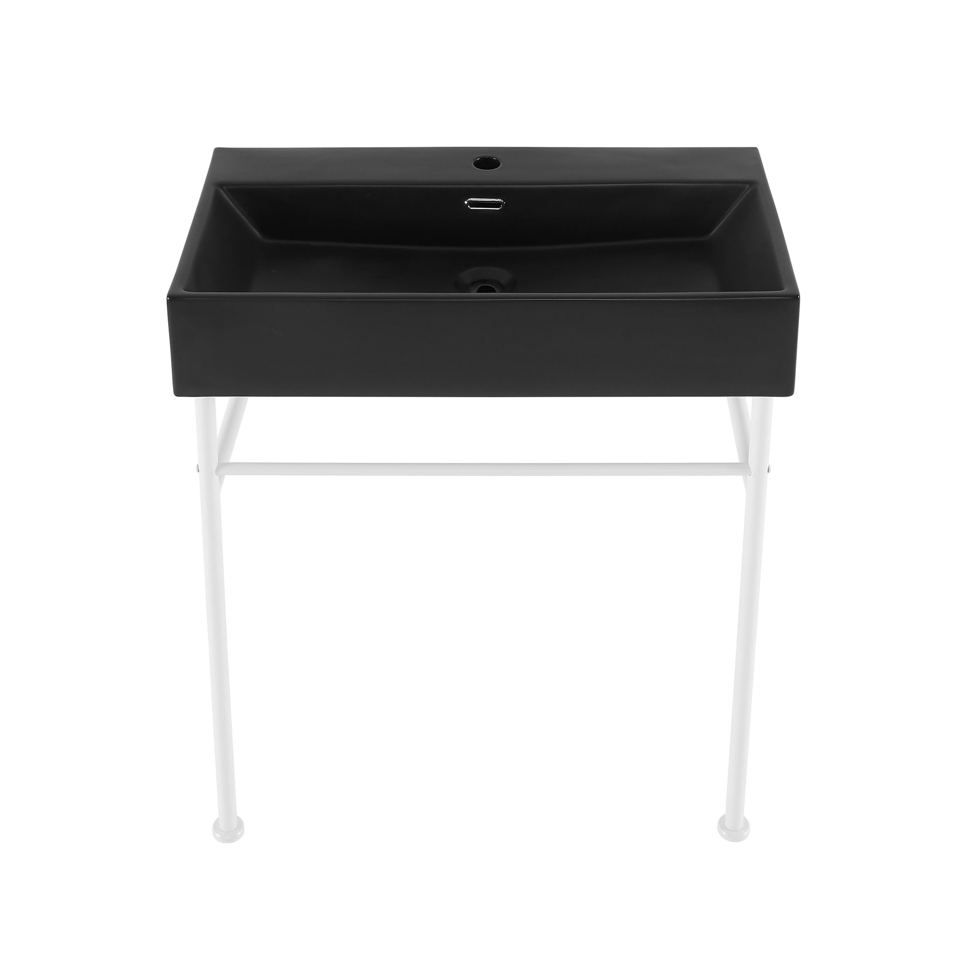 White / Matte Black / 1-Hole