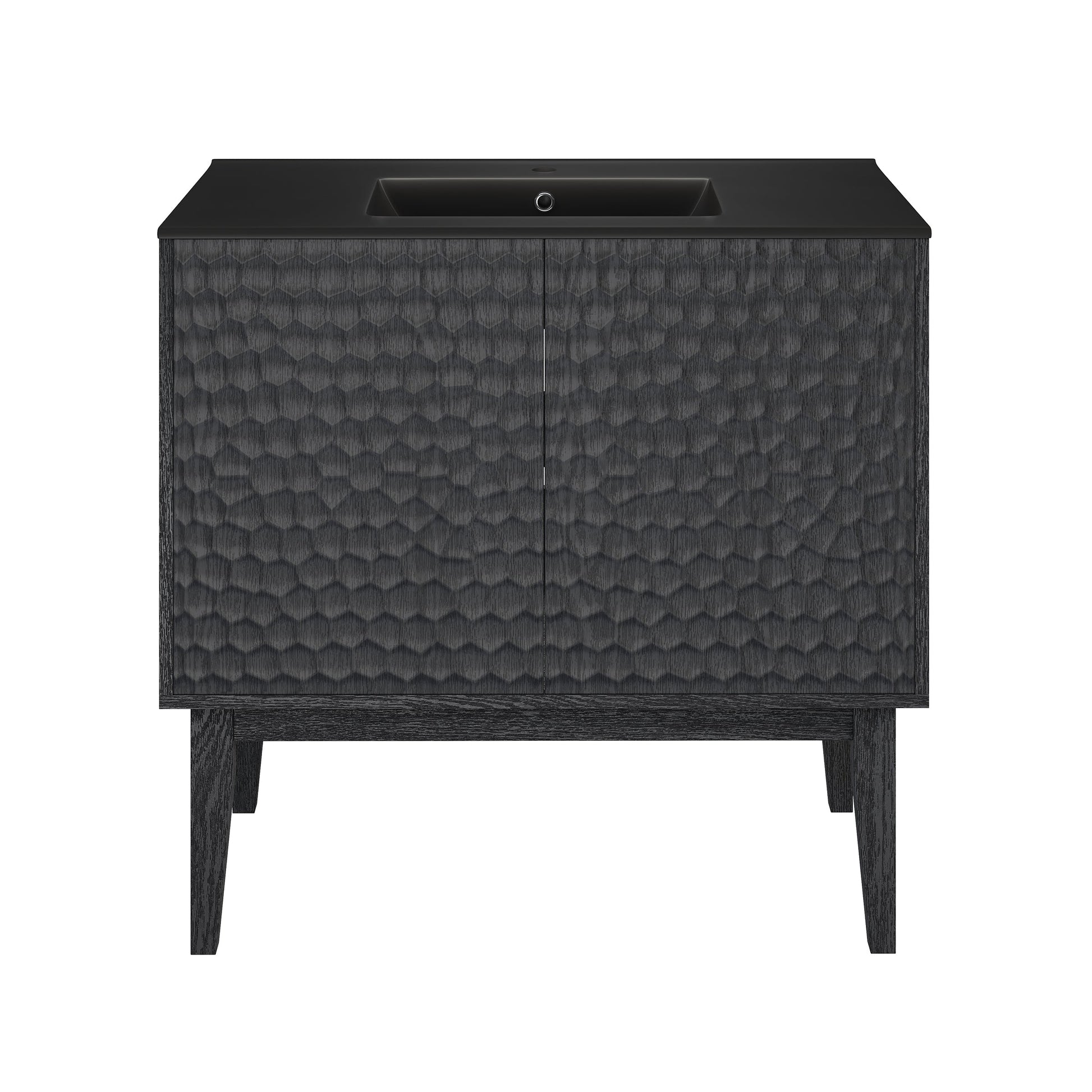 Black Oak / Matte Black / 1-Hole