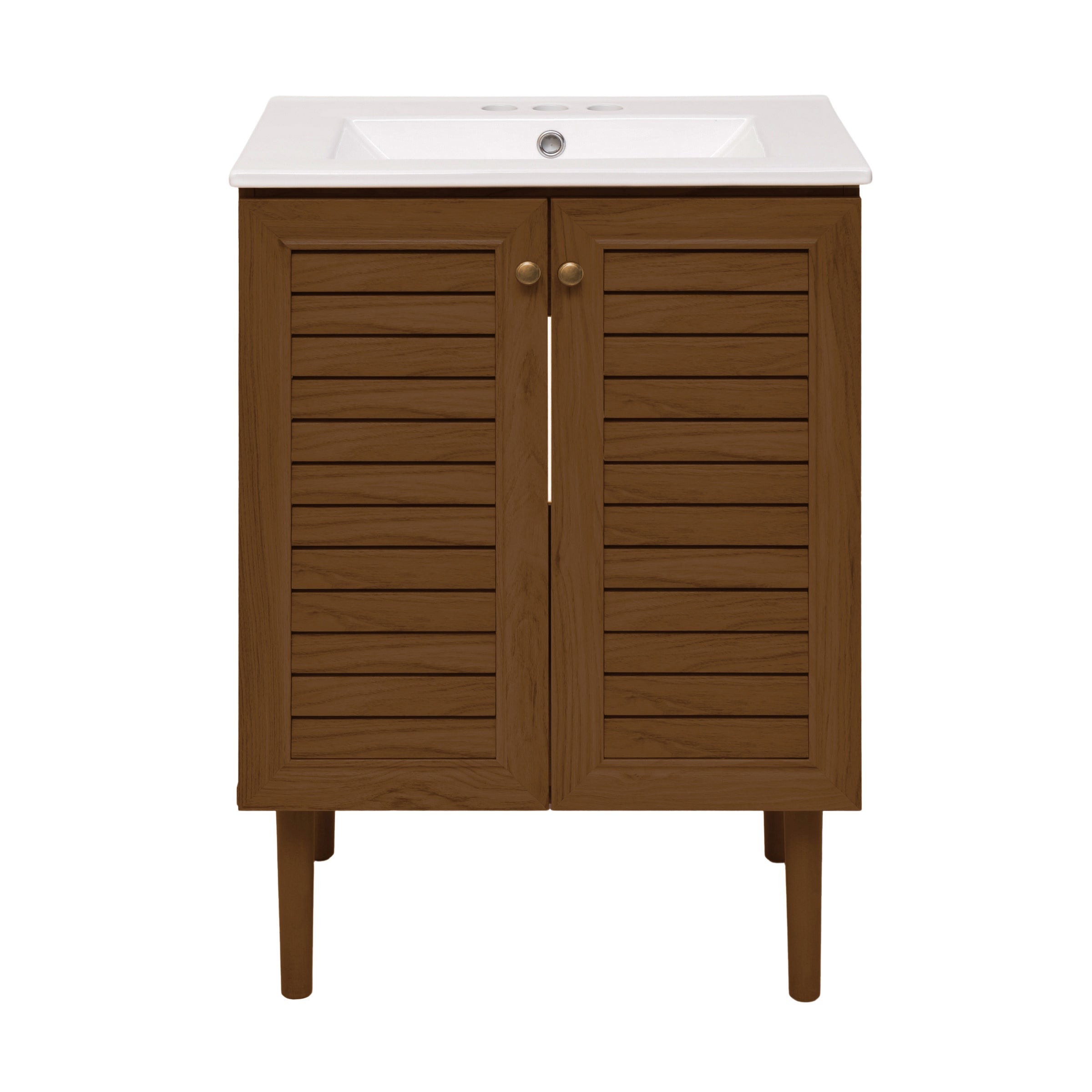 Brown Oak / Black / 3-Hole Center