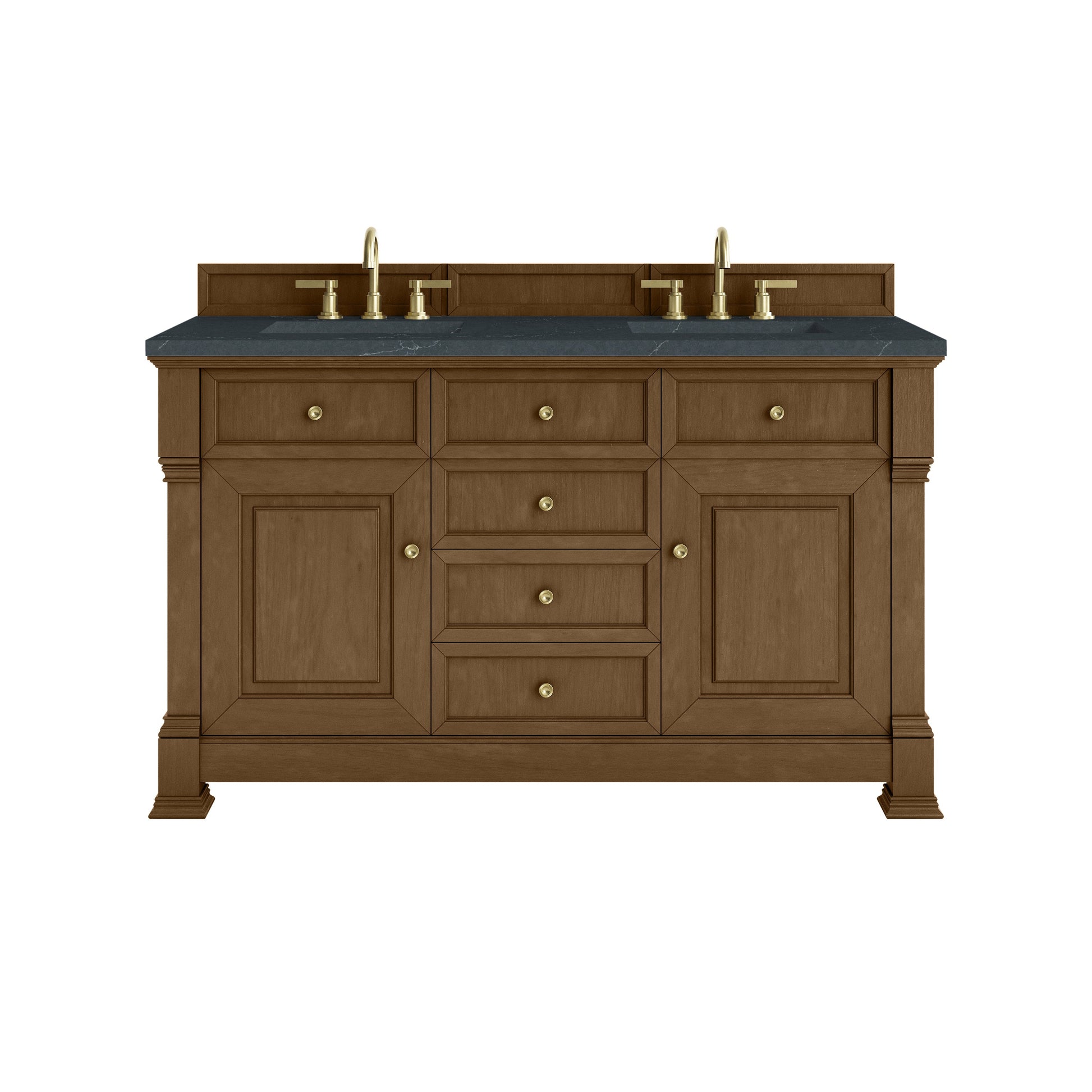 Honey Oak / Charcoal Soapstone - 3 Faucet Holes
