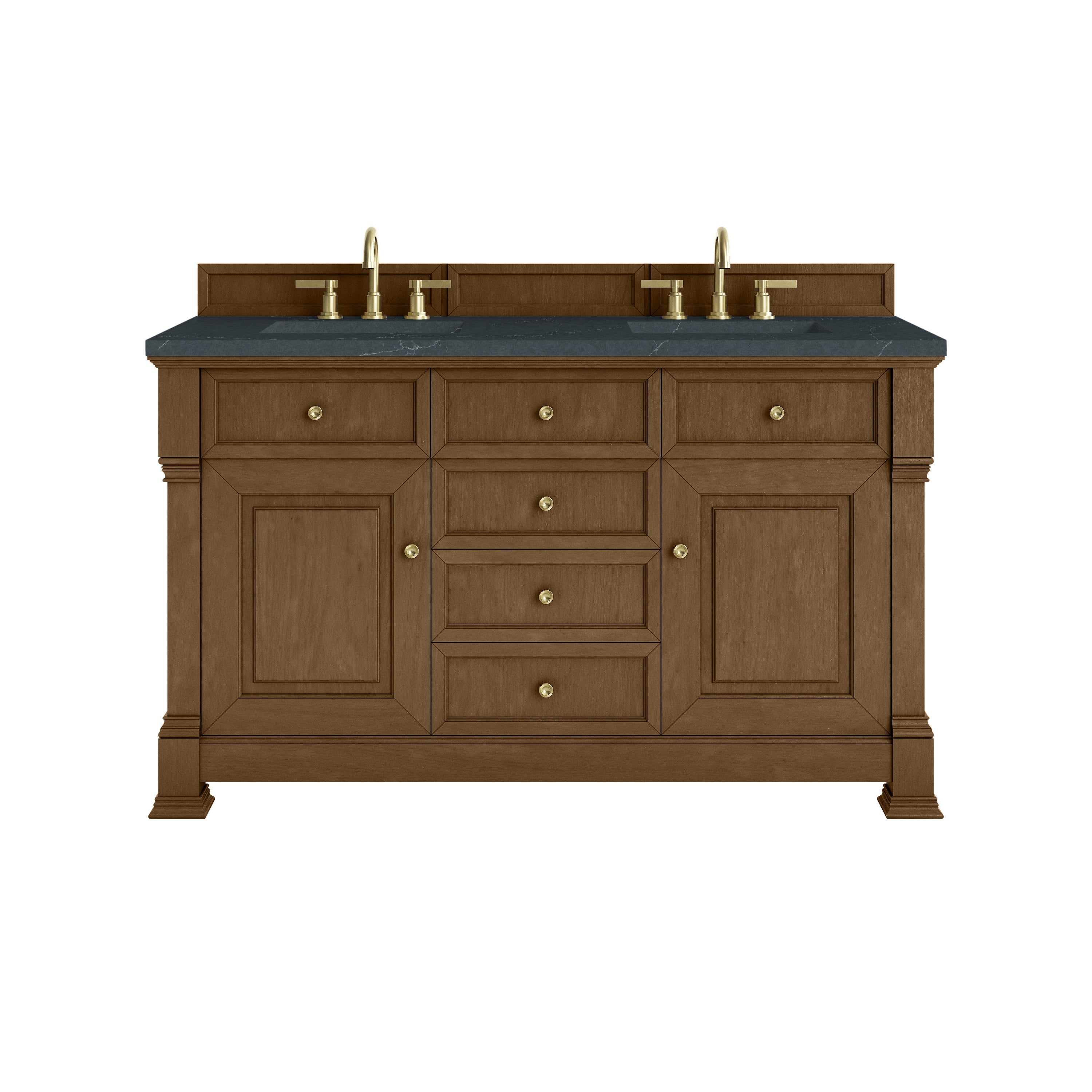 Honey Oak / Charcoal Soapstone - 3 Faucet Holes