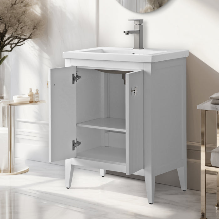 Linear White / Brushed Nickel