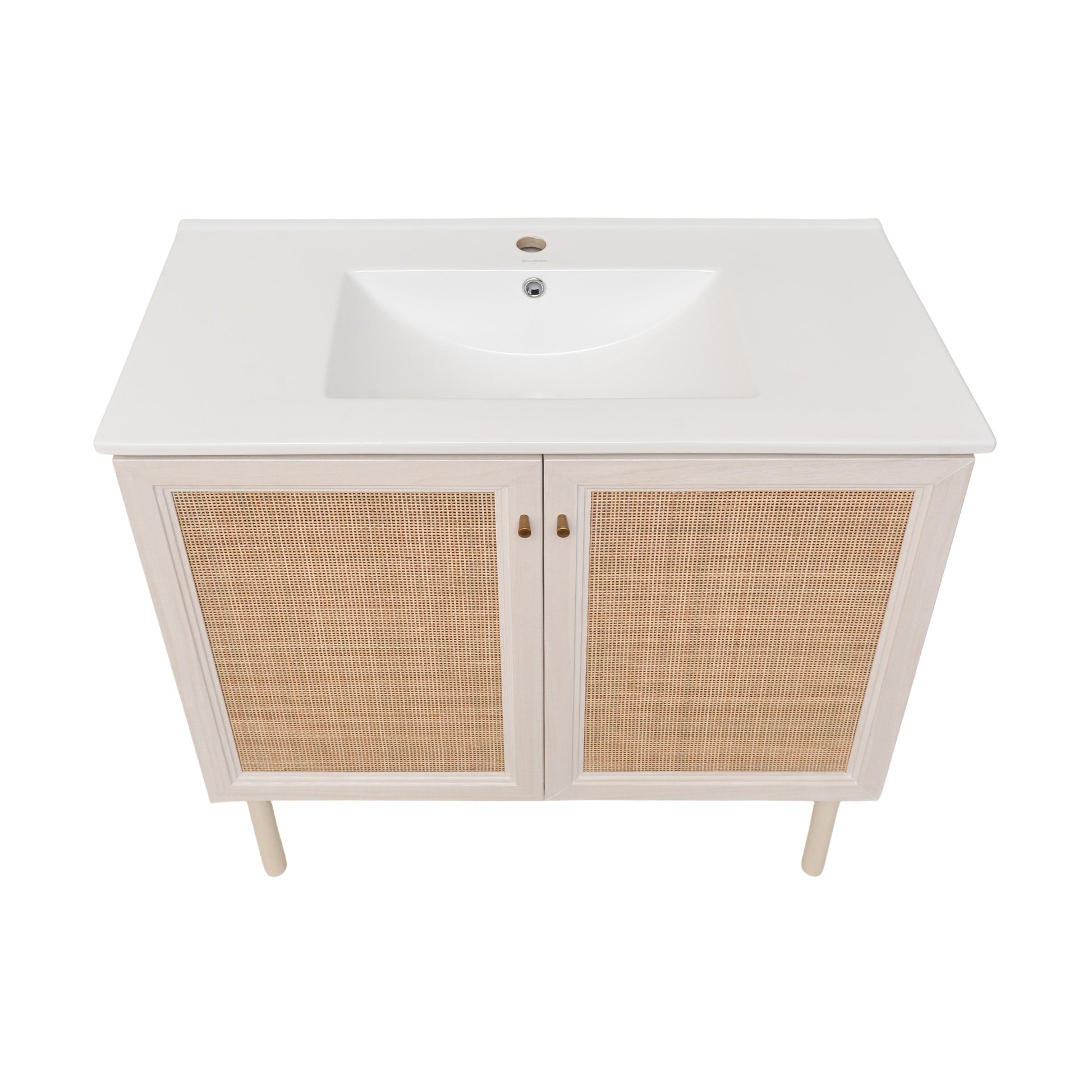 White Oak / White / 1-Hole