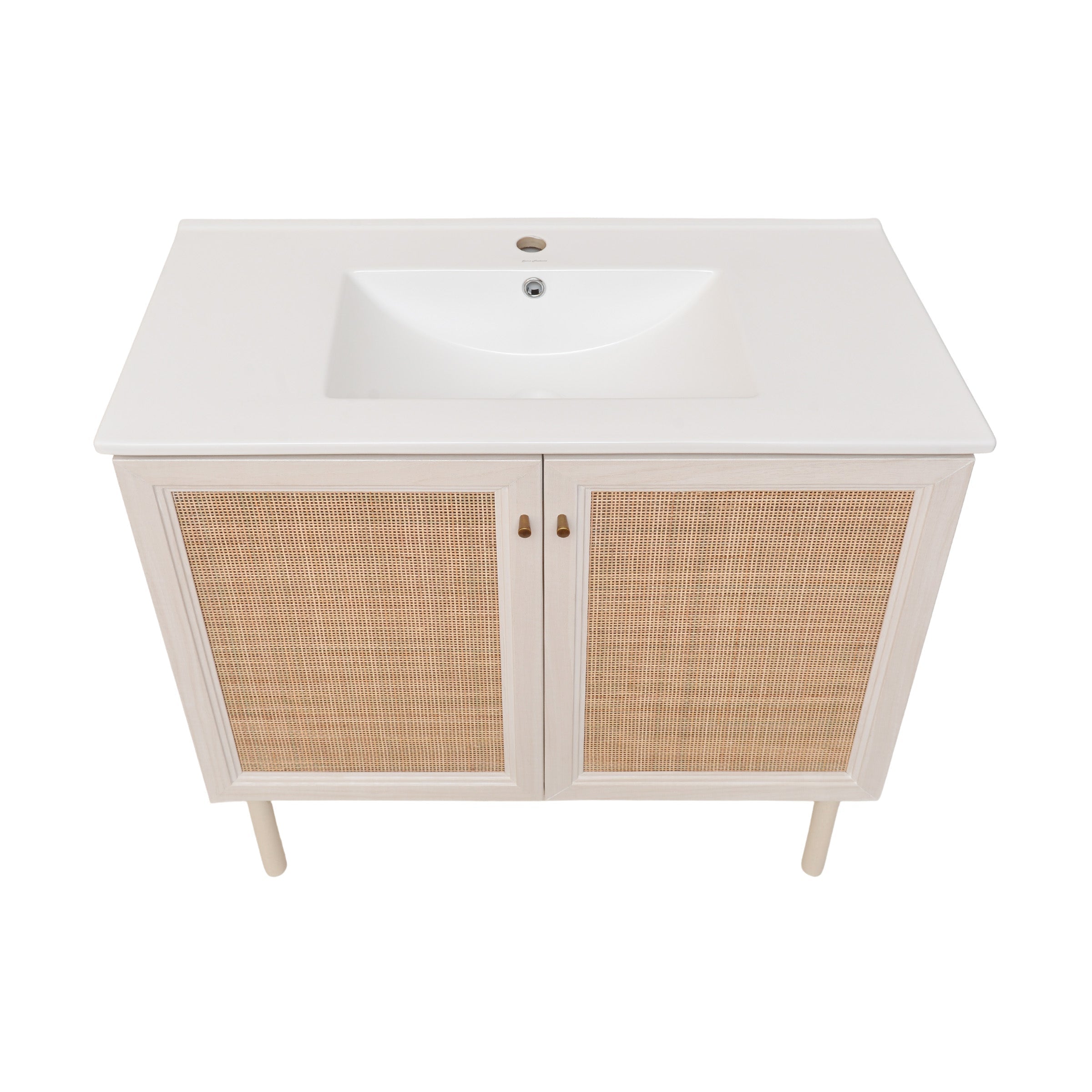 White Oak / White / 1-Hole