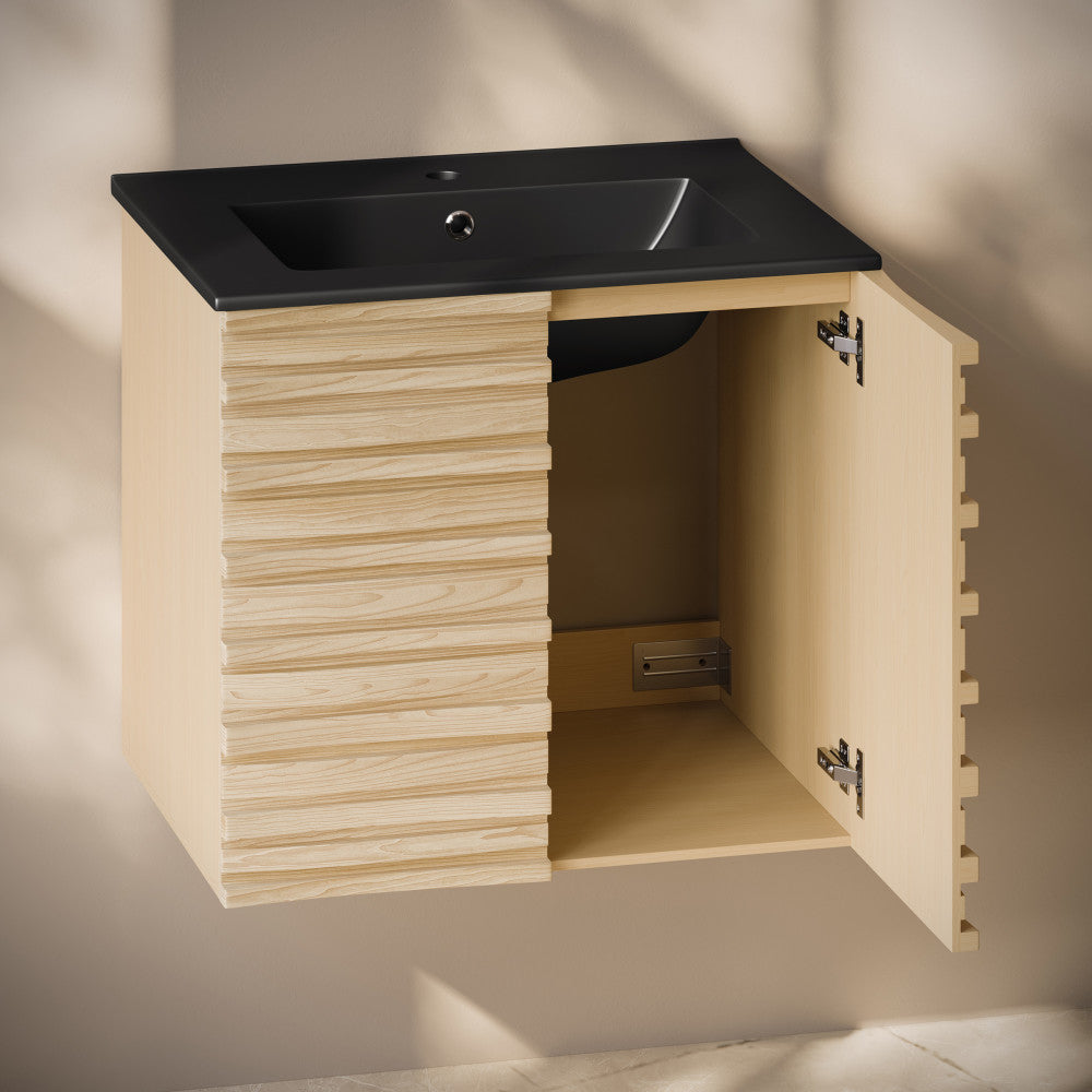 Natural Oak / Black / 1-Hole