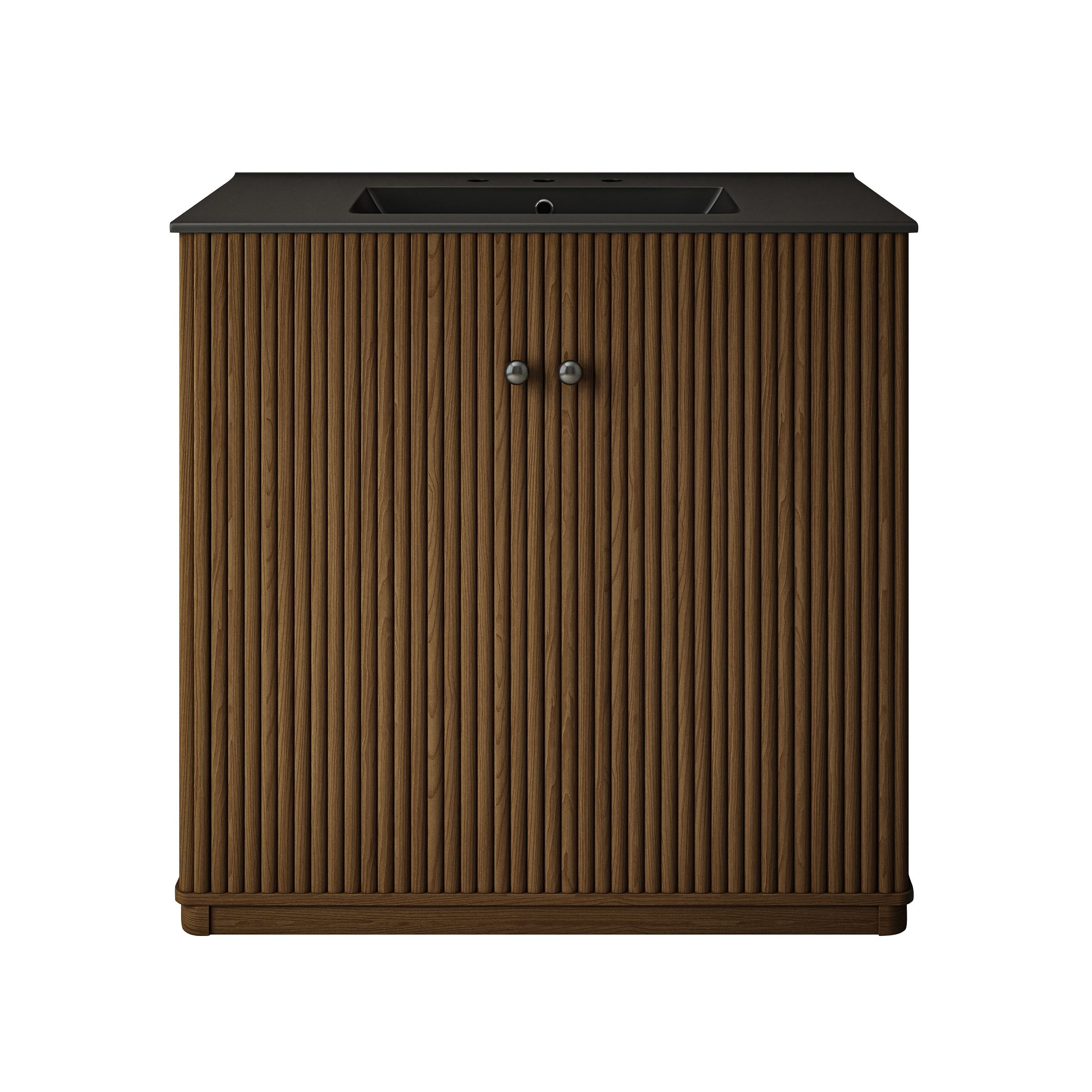 Brown Oak / Black / 3-Hole