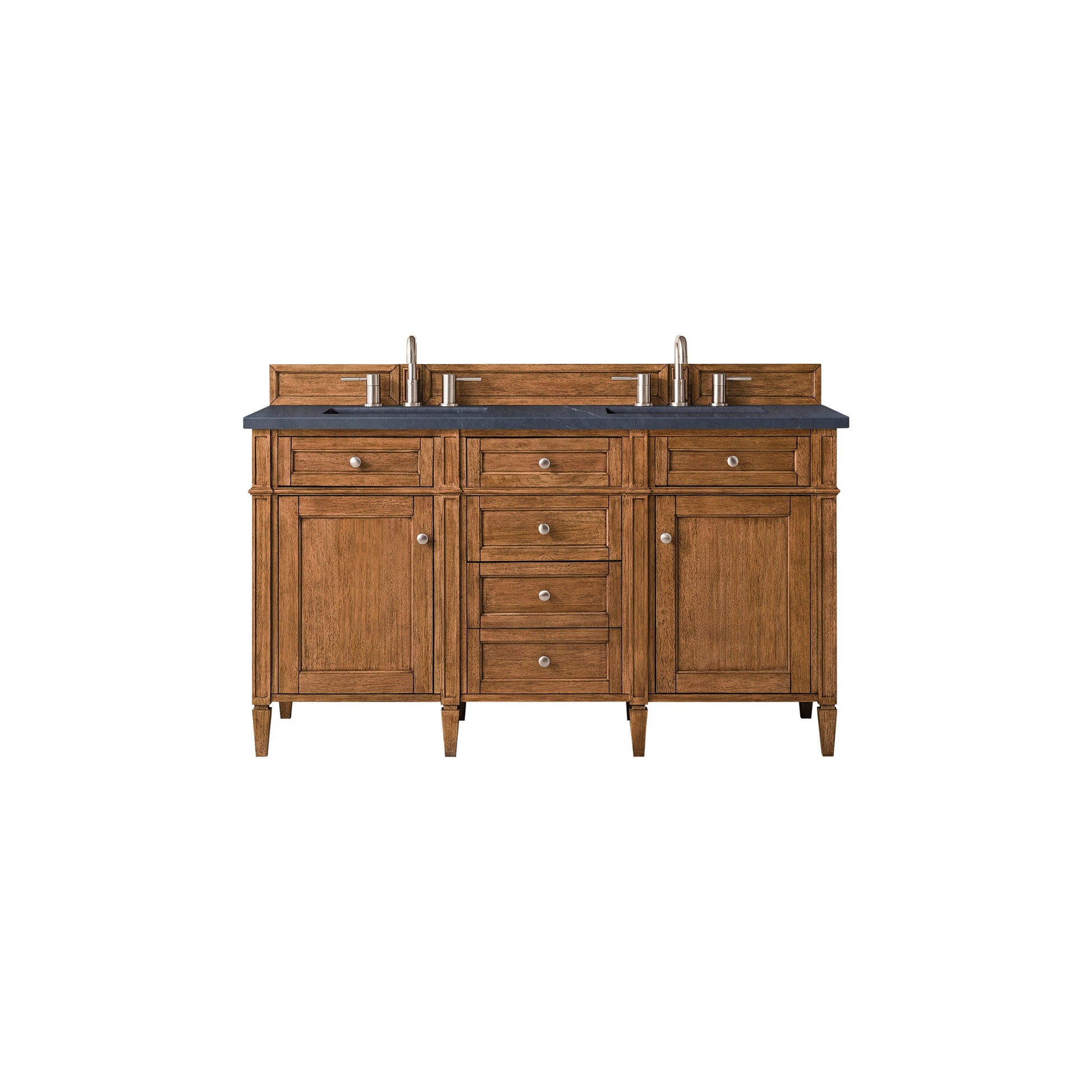 Saddle Brown / Charcoal Soapstone - 3 Faucet Holes