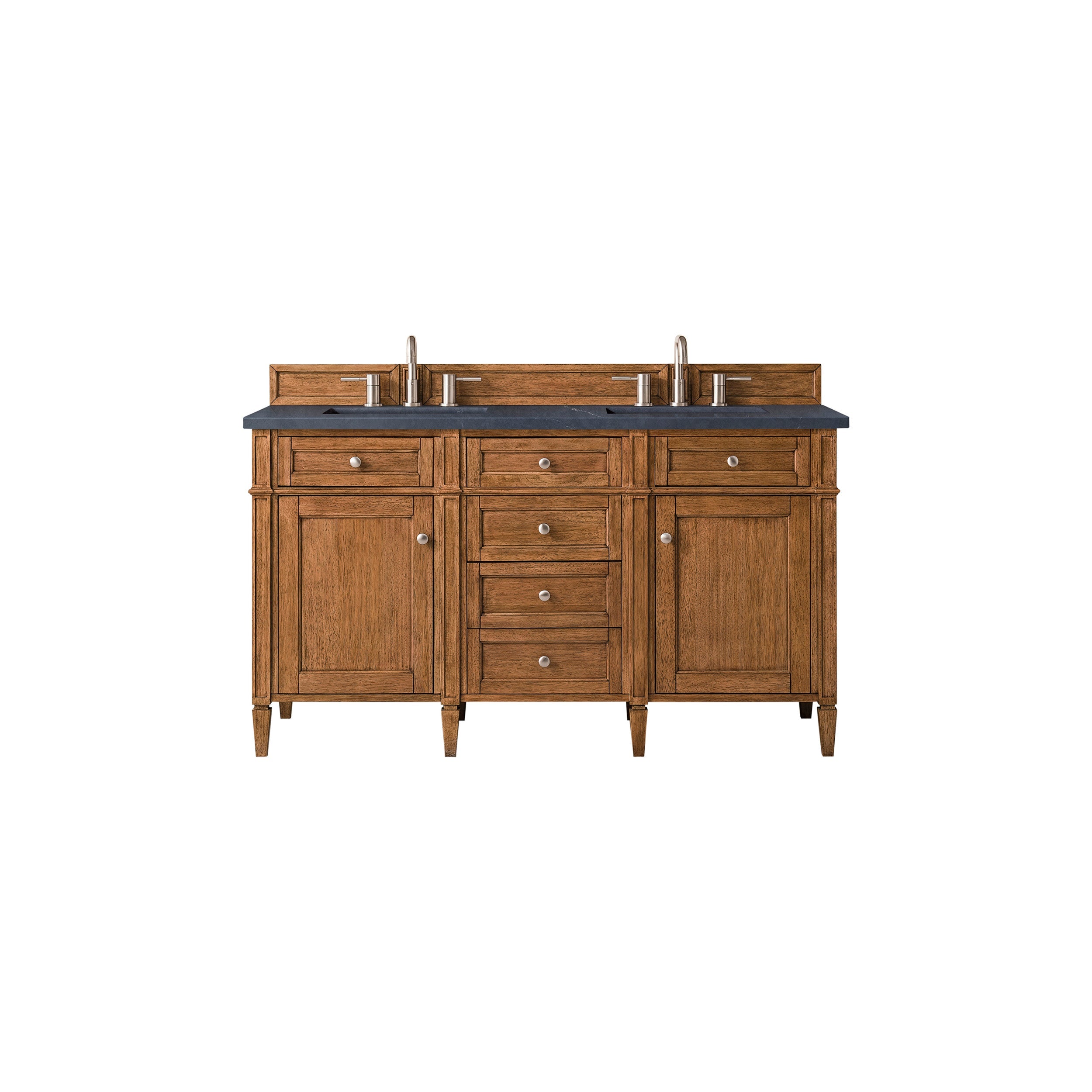 Saddle Brown / Charcoal Soapstone - 3 Faucet Holes