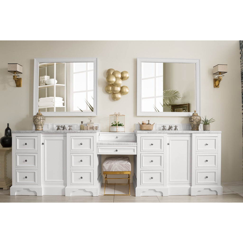 Bright White / Carrara White - 3 Faucet Holes
