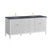 Bright White / Charcoal Soapstone - 3 Faucet Holes