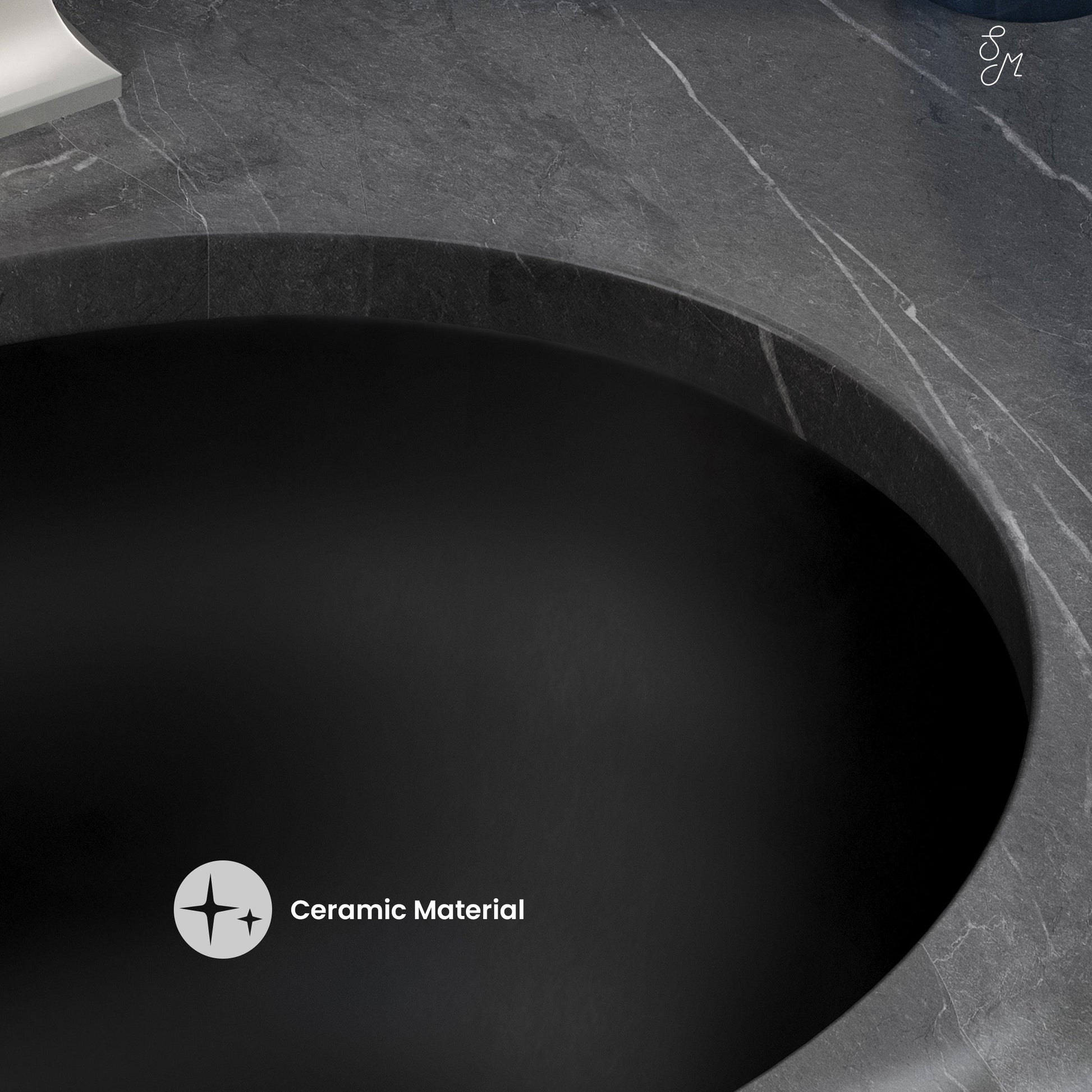 Matte Black / Oval