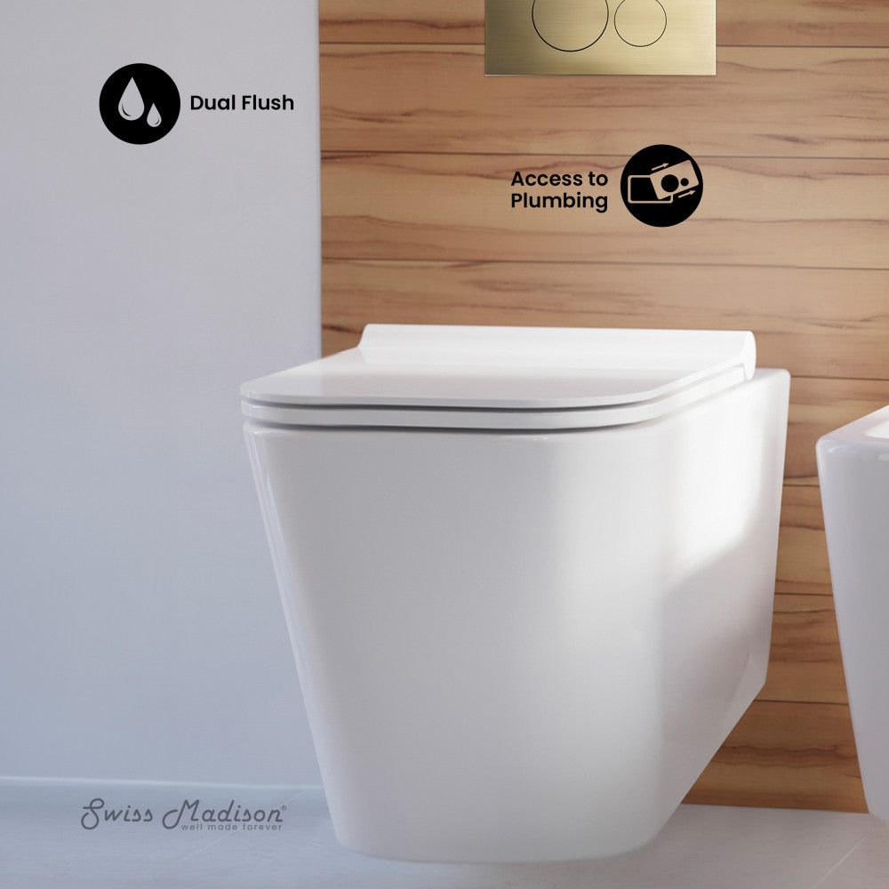 Glossy White / Brass