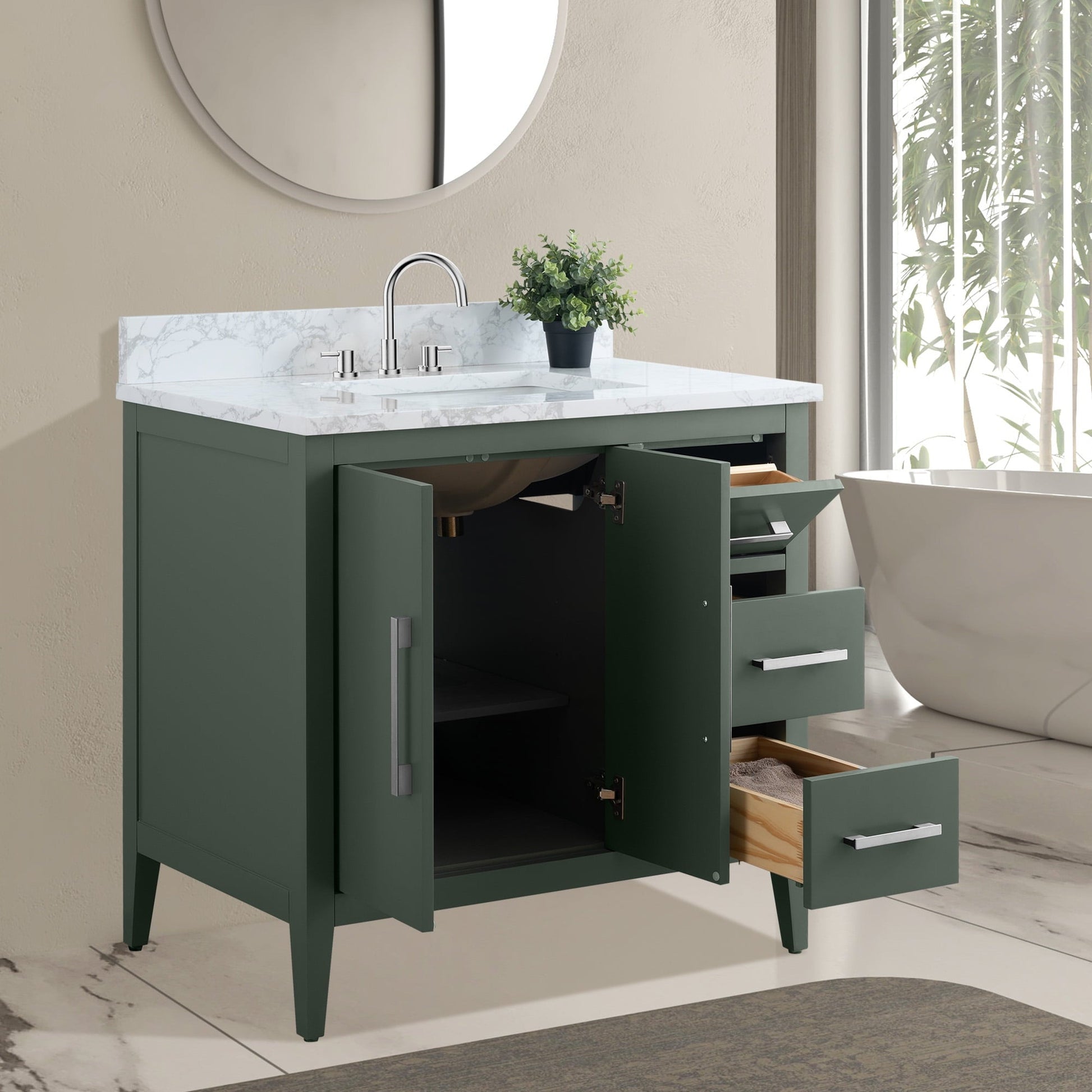 Vintage Green / Brushed Nickel