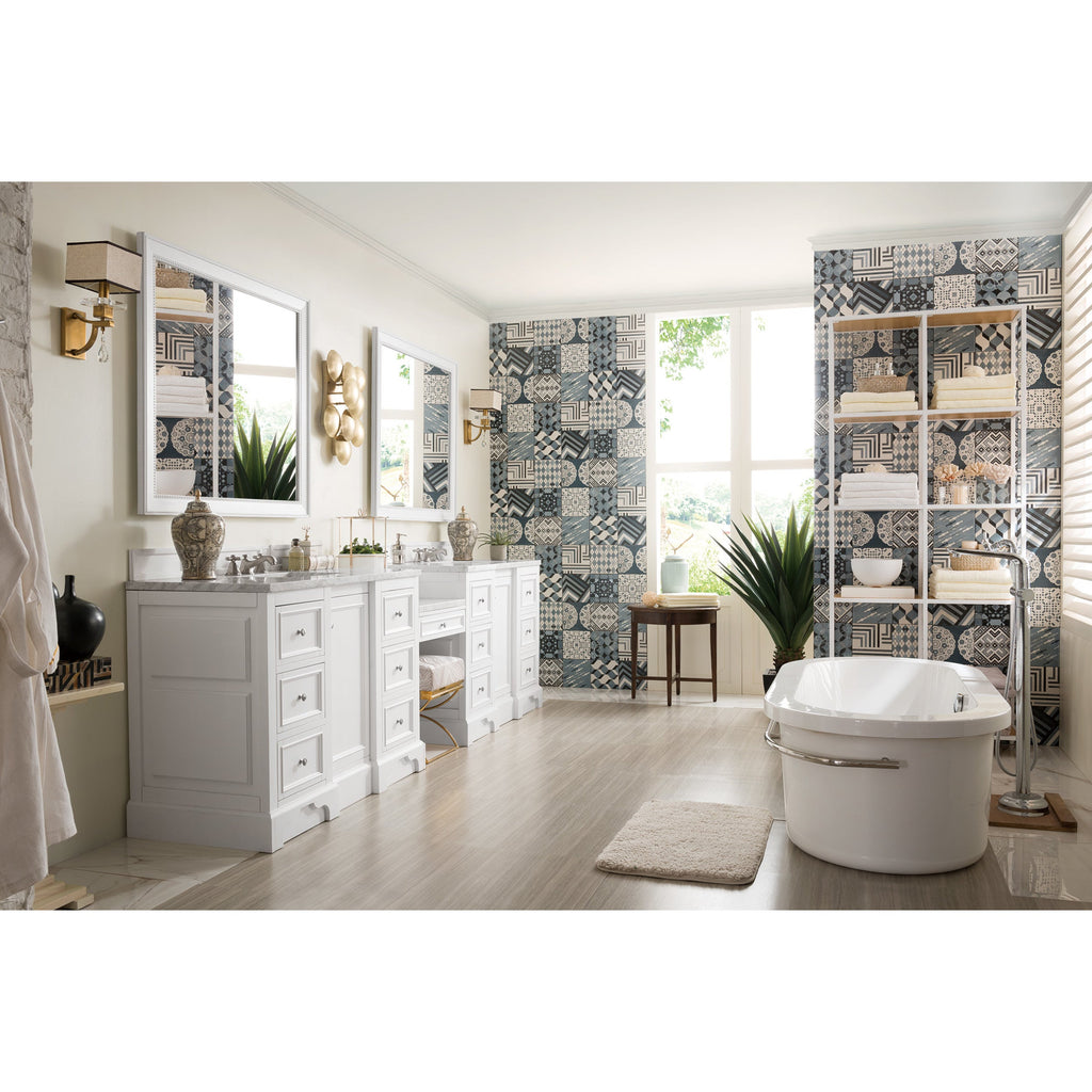 Bright White / Carrara White - 3 Faucet Holes