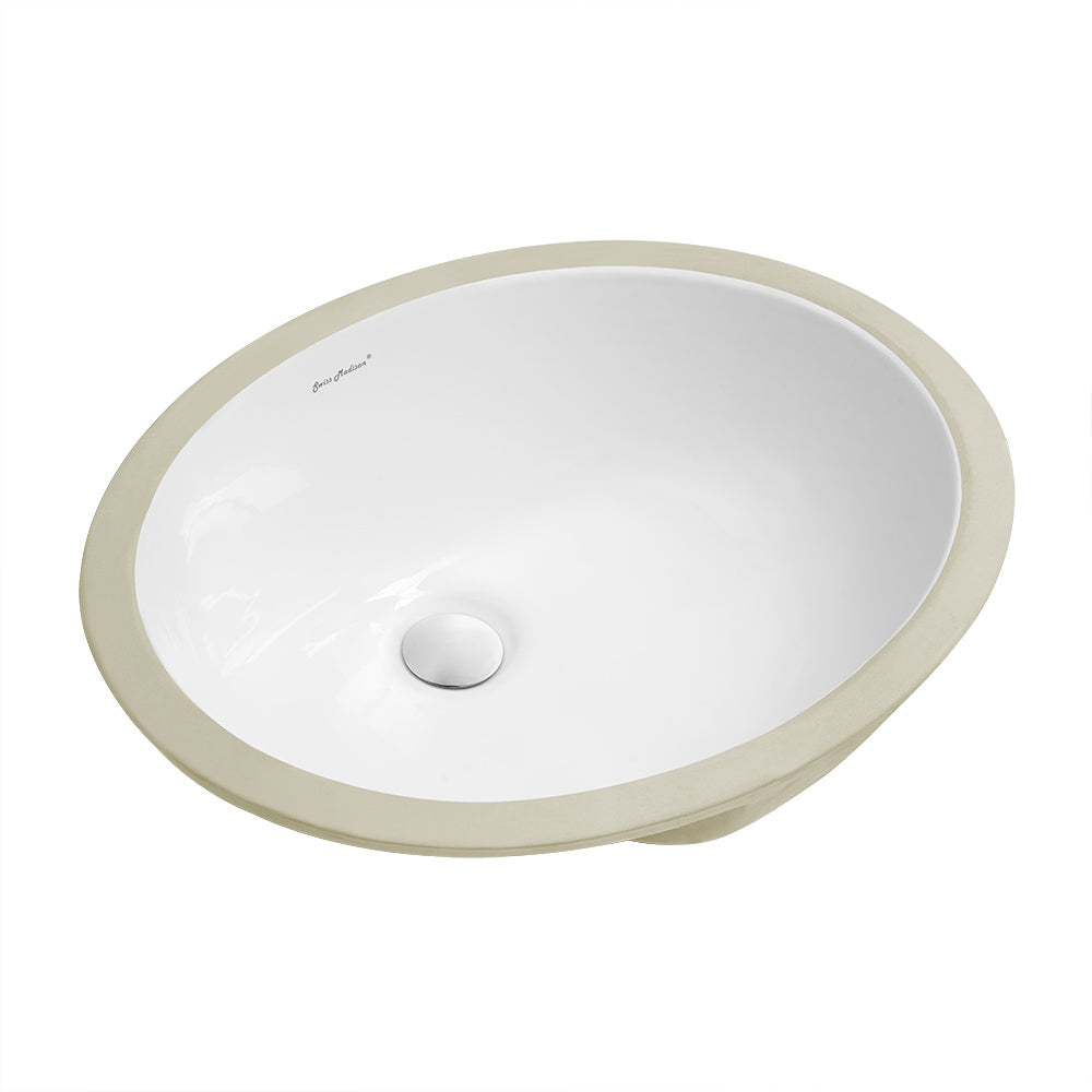 Glossy white / Oval