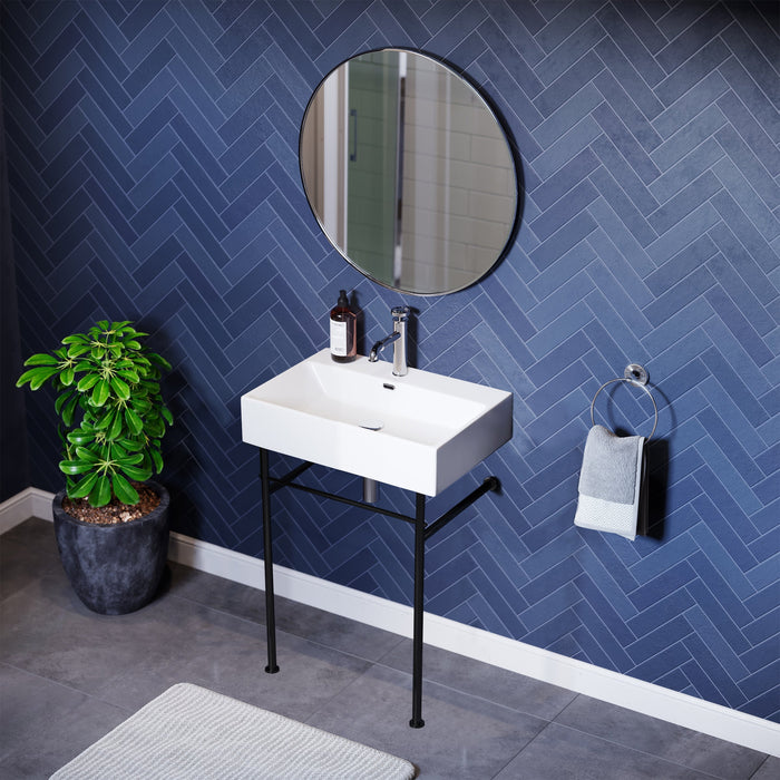 Black / White / 1-Hole