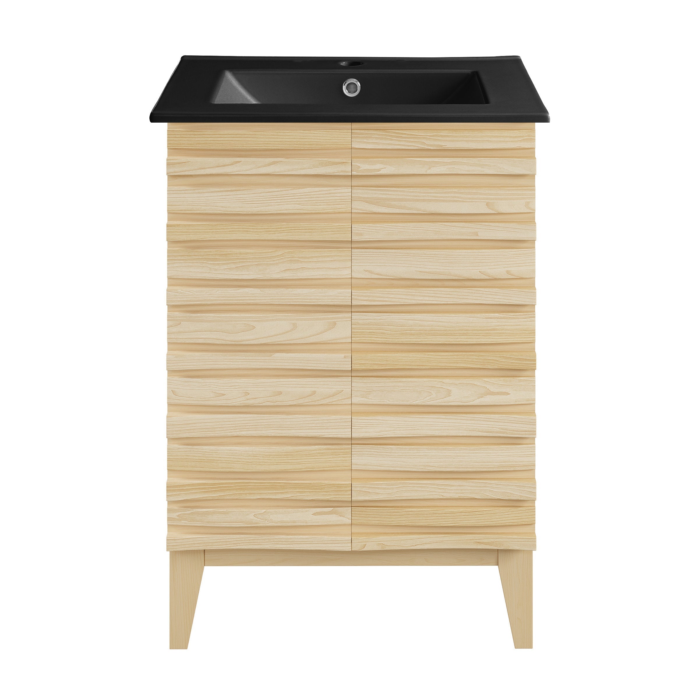Natural Oak / Matte Black / 1-Hole