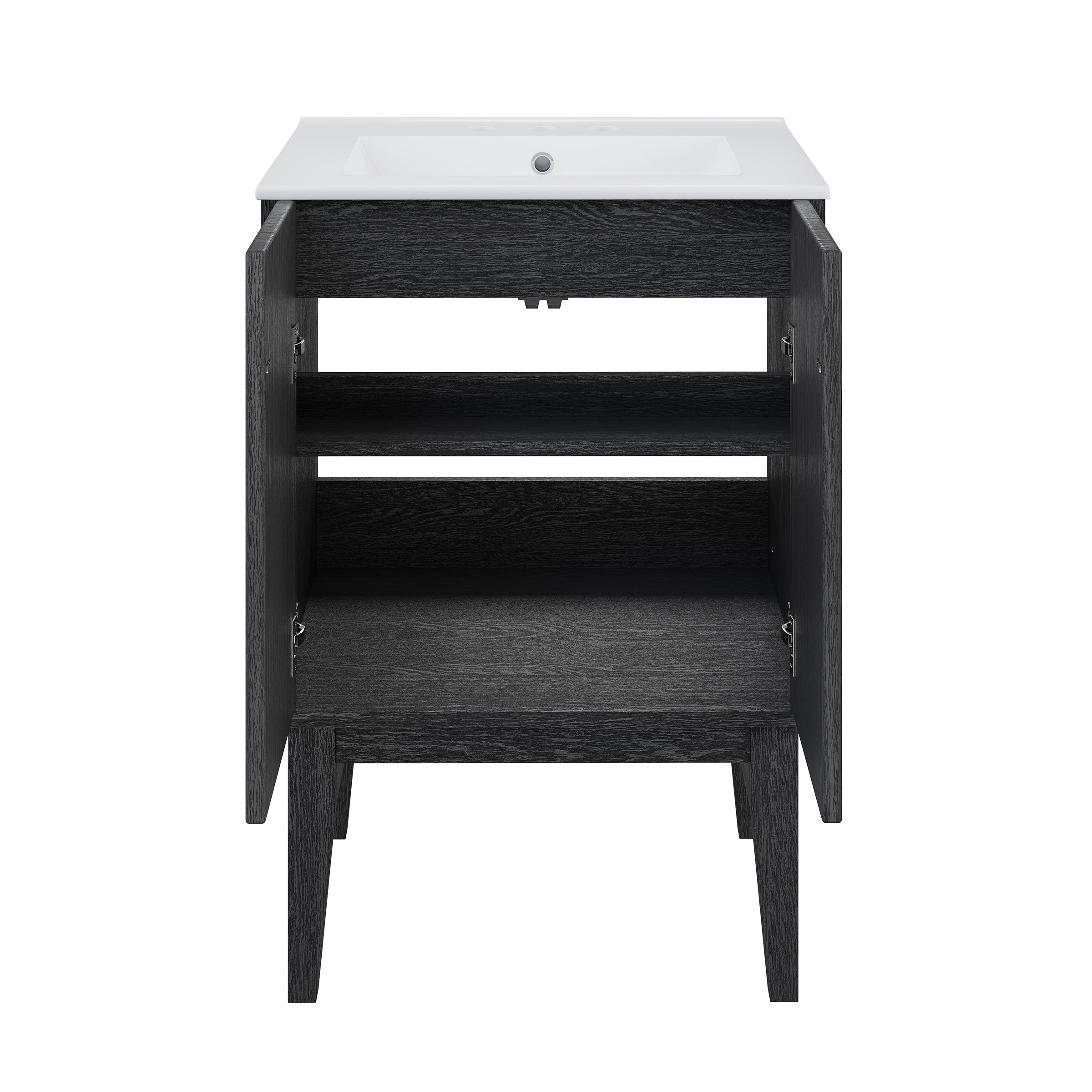 Black Oak / White / 3-Hole