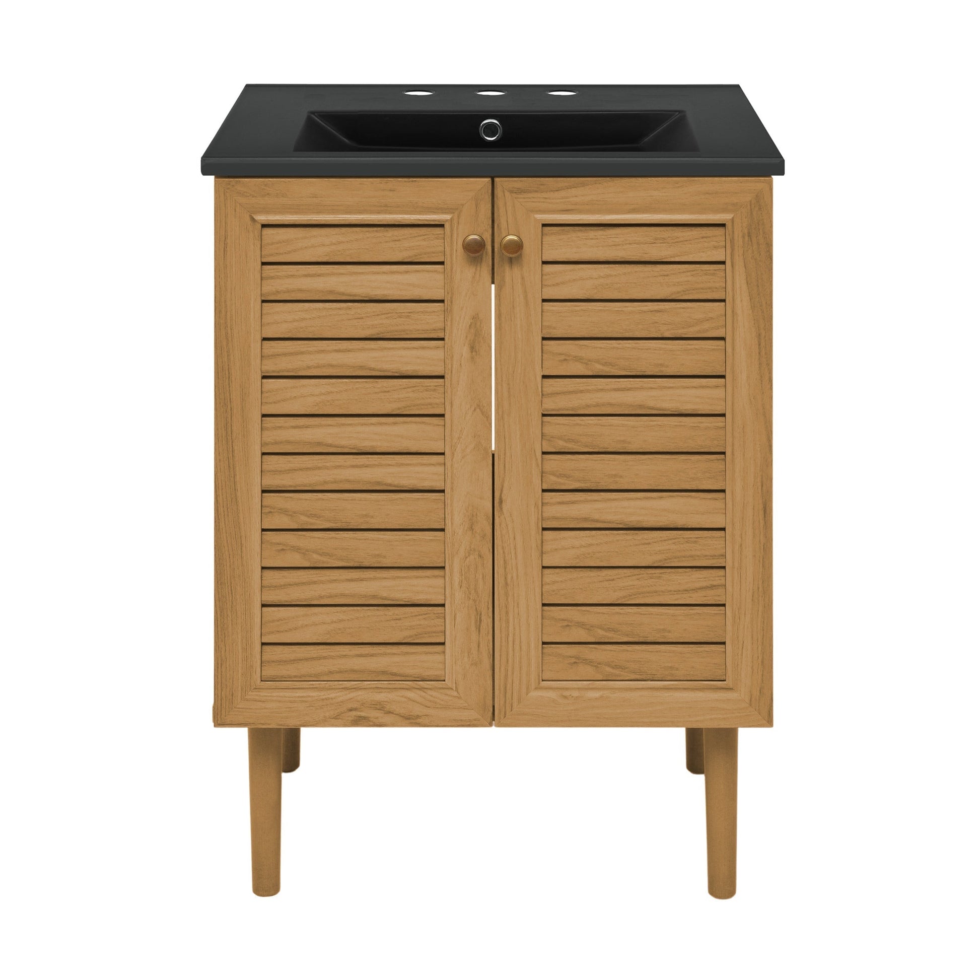Golden Oak / Matte Black / 3-Hole