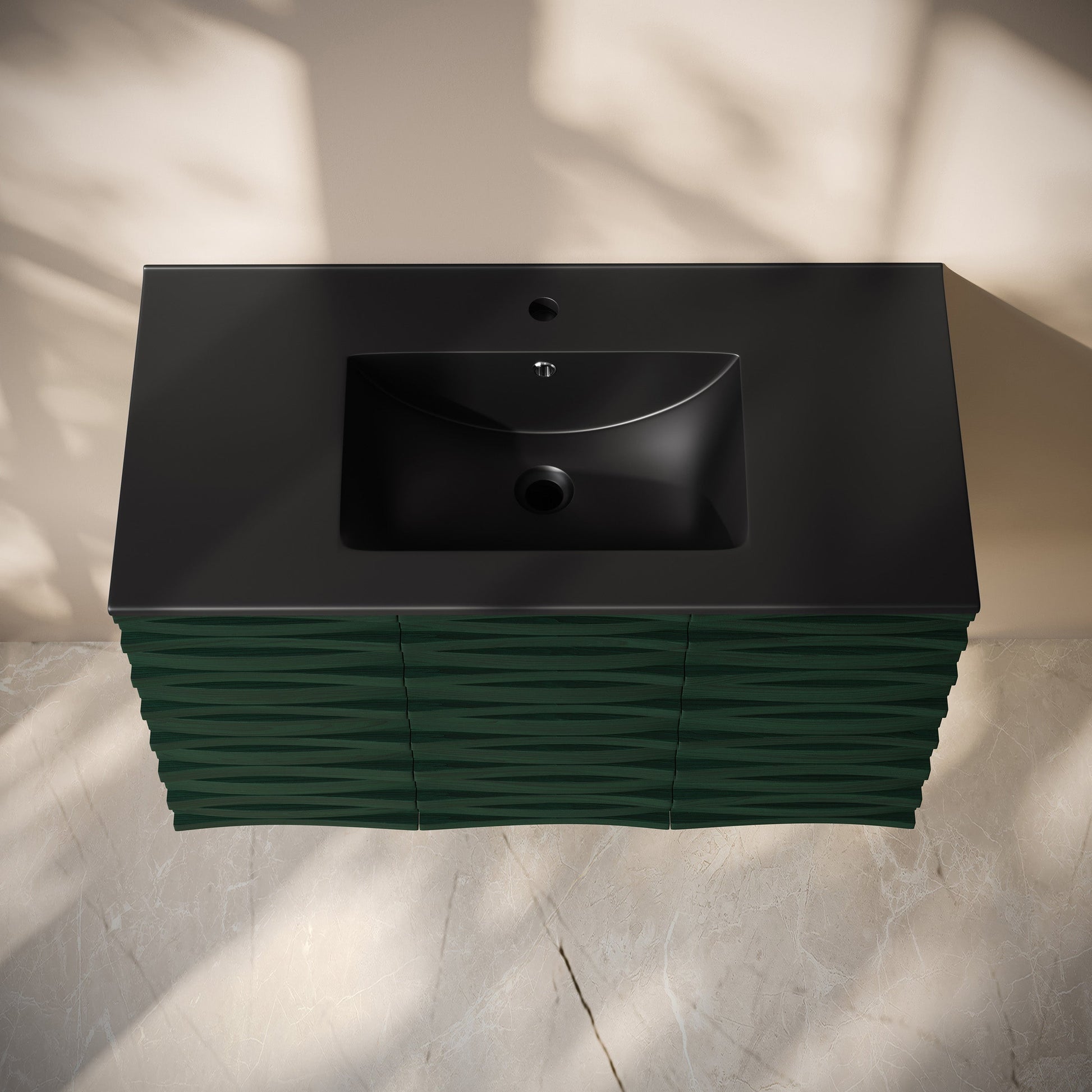 Green Oak / Black / 1-Hole