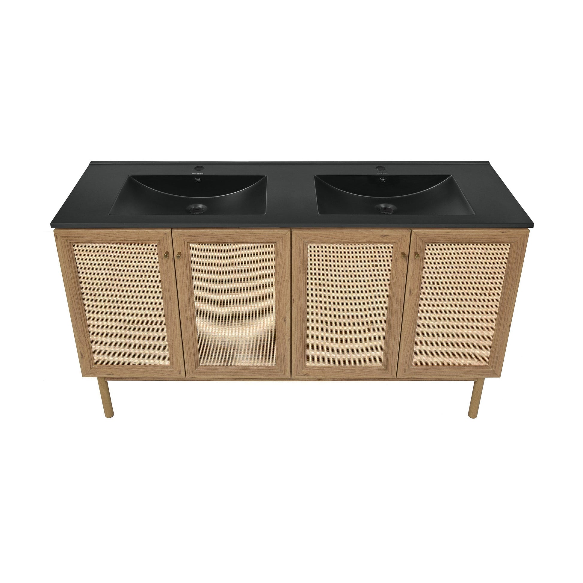 Golden Oak / Matte Black / 1-Hole