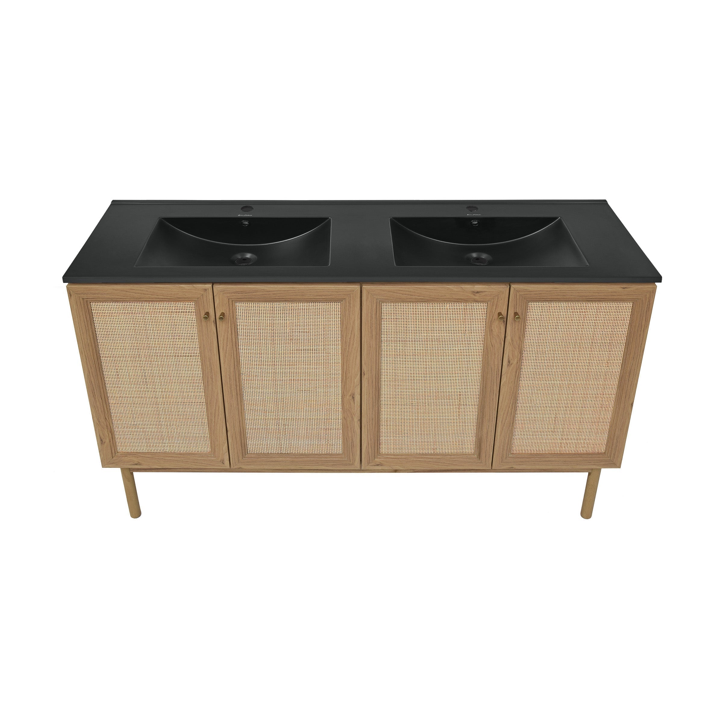 Golden Oak / Matte Black / 1-Hole