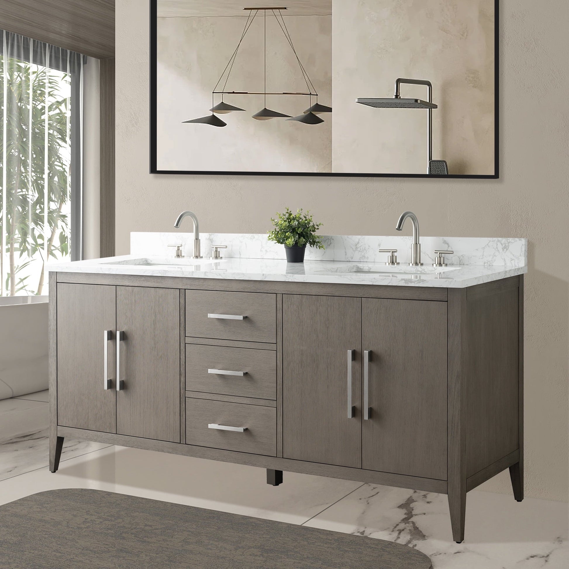 Driftwood Gray / Brushed Nickel