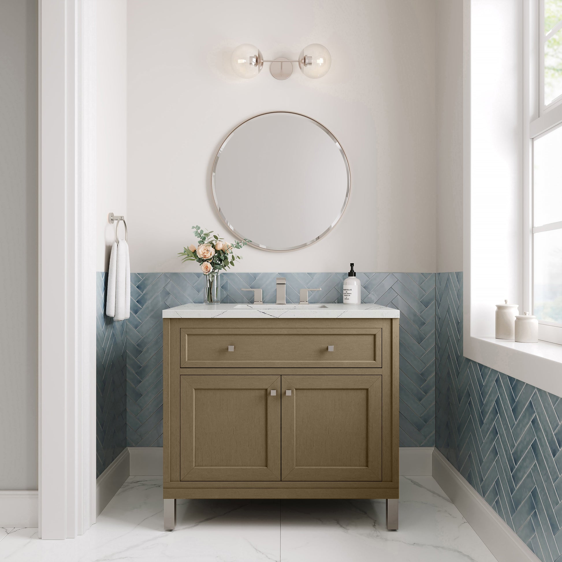 Walnut Whisper / Ethereal Noctis - 3 Faucet Holes