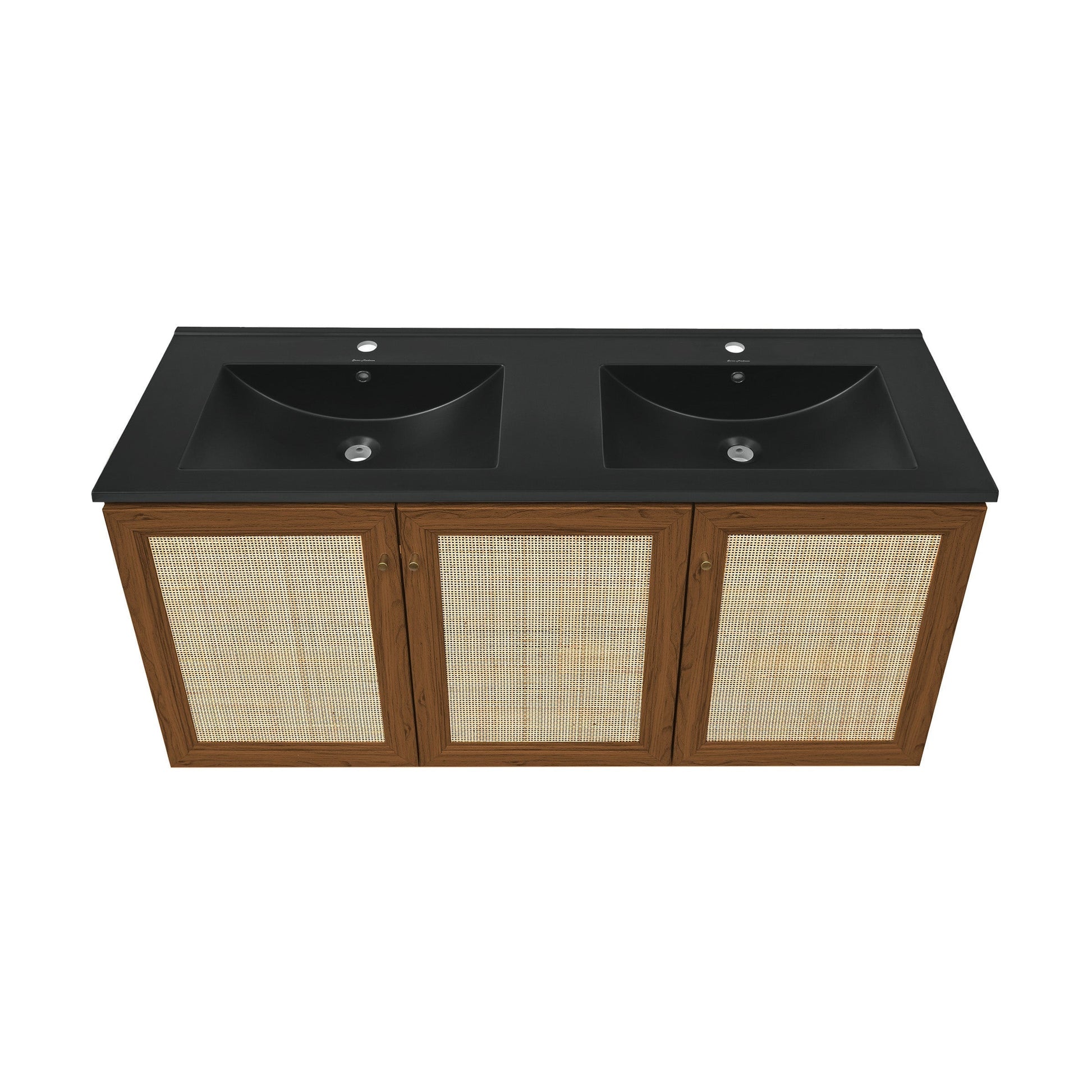 Brown Oak / Black / 1-Hole